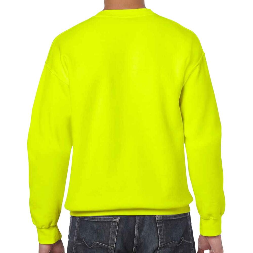 Felpa Uomo Gildan Heavy Blend Verde Sicurezza 2/2