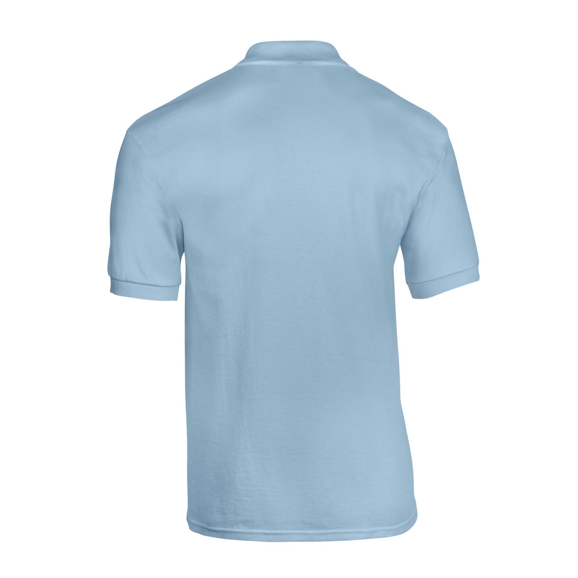 Mens DryBlend Polo Shirt (Light Blue) 2/3