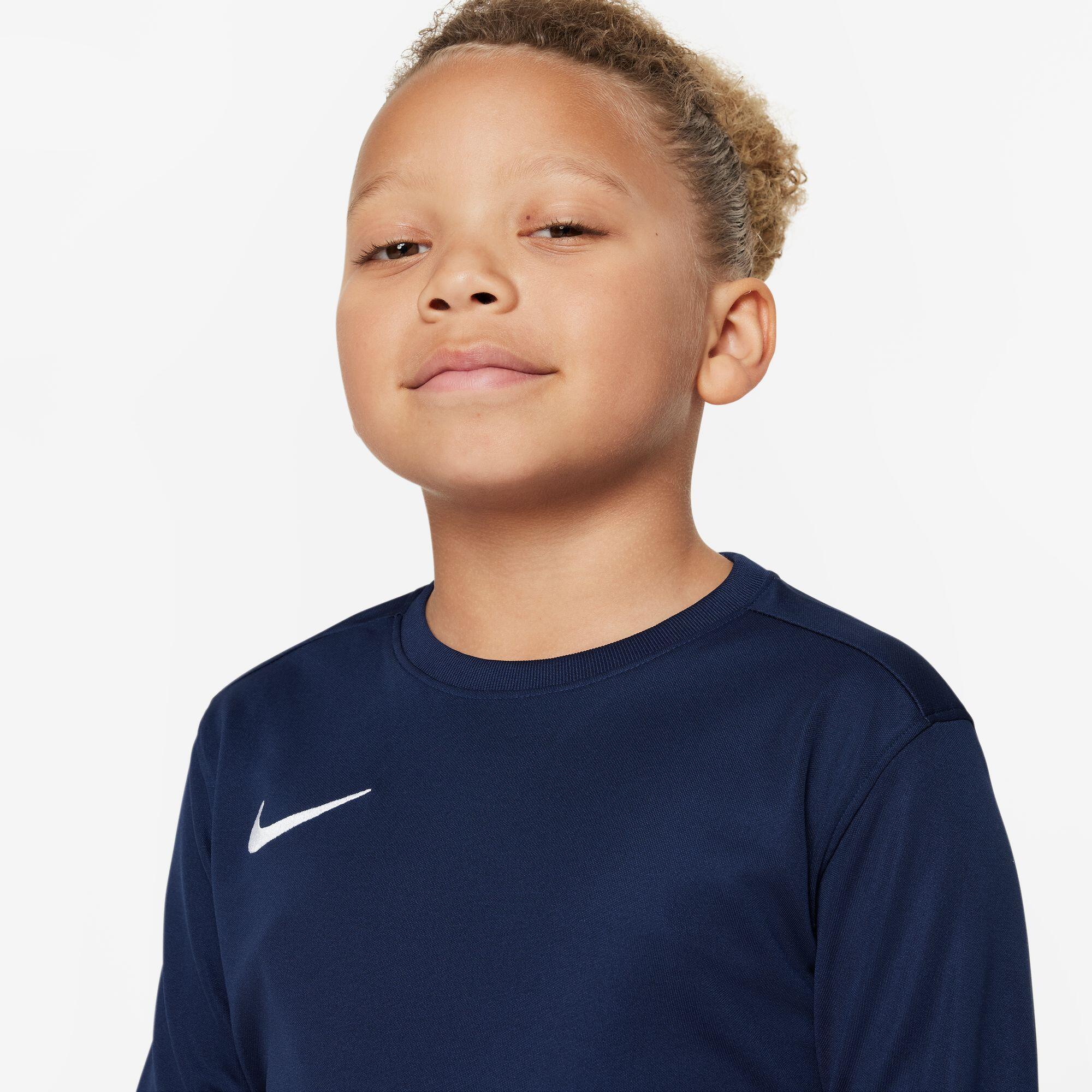 Maglie maniche lunghe da calcio junior nike blu 2/4