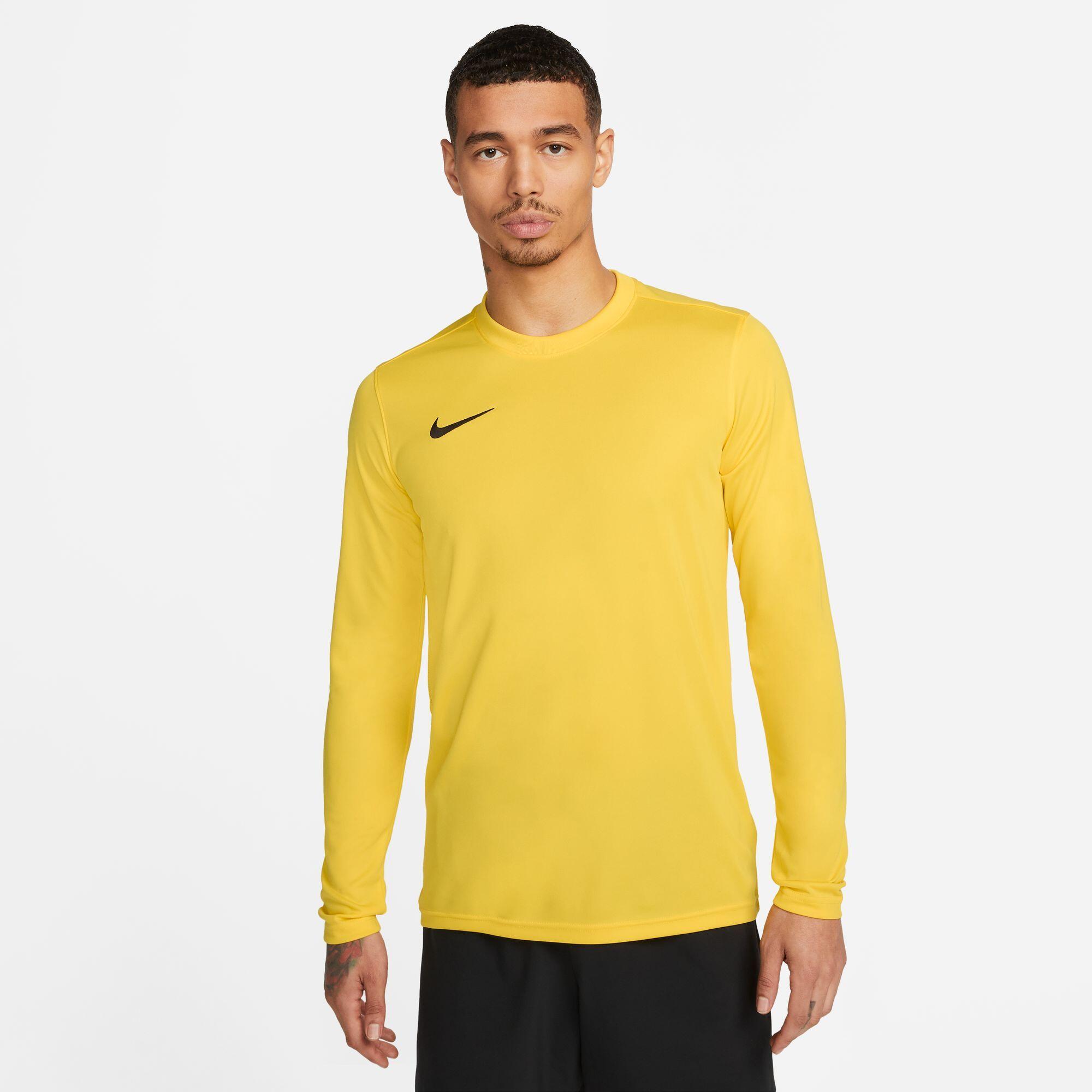 Maglie maniche lunghe da calcio uomo nike giallo