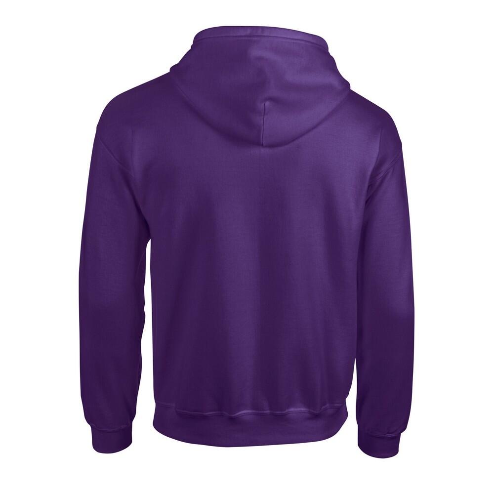 Felpa Con Cappuccio E Zip Intera Uomo Gildan Viola 2/3