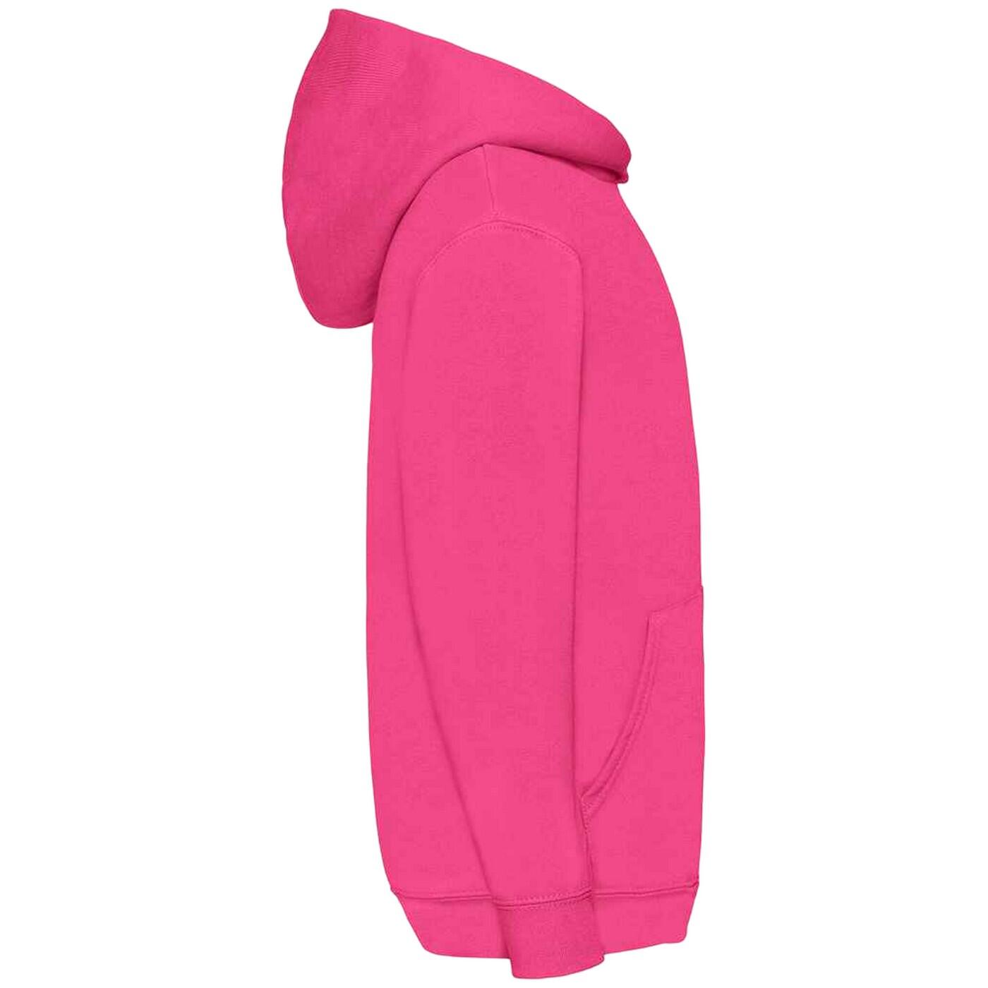 ältere Kapuzen Pullover Klassik 8020 Kinder Fuchsie 3/3