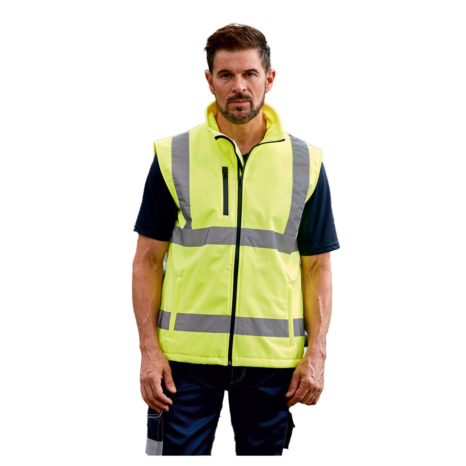 Mens HighVis Gilet (Yellow) 2/2