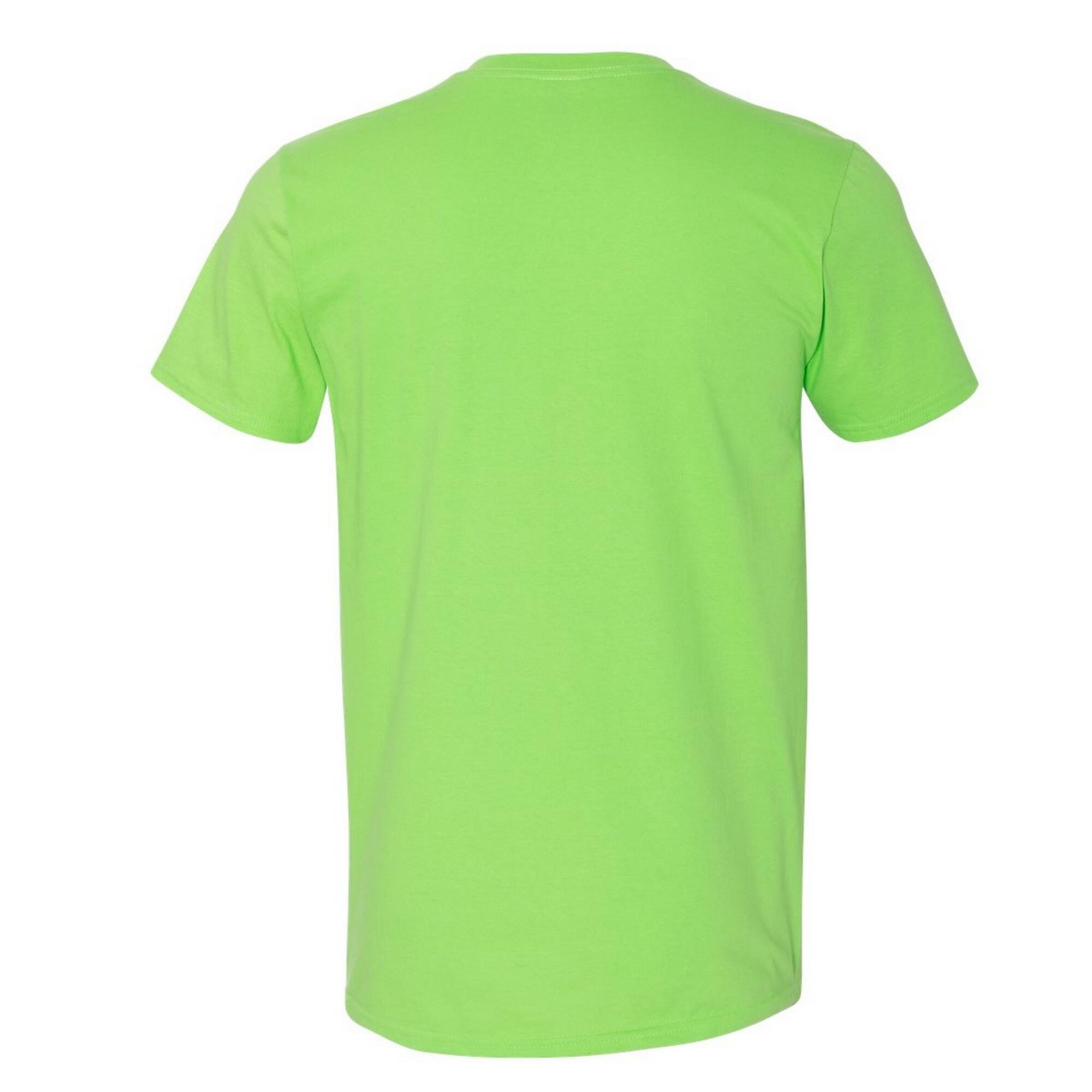 Maglietta 100% Cotone Uomo Gildan Softstyle Verde Lime 2/2