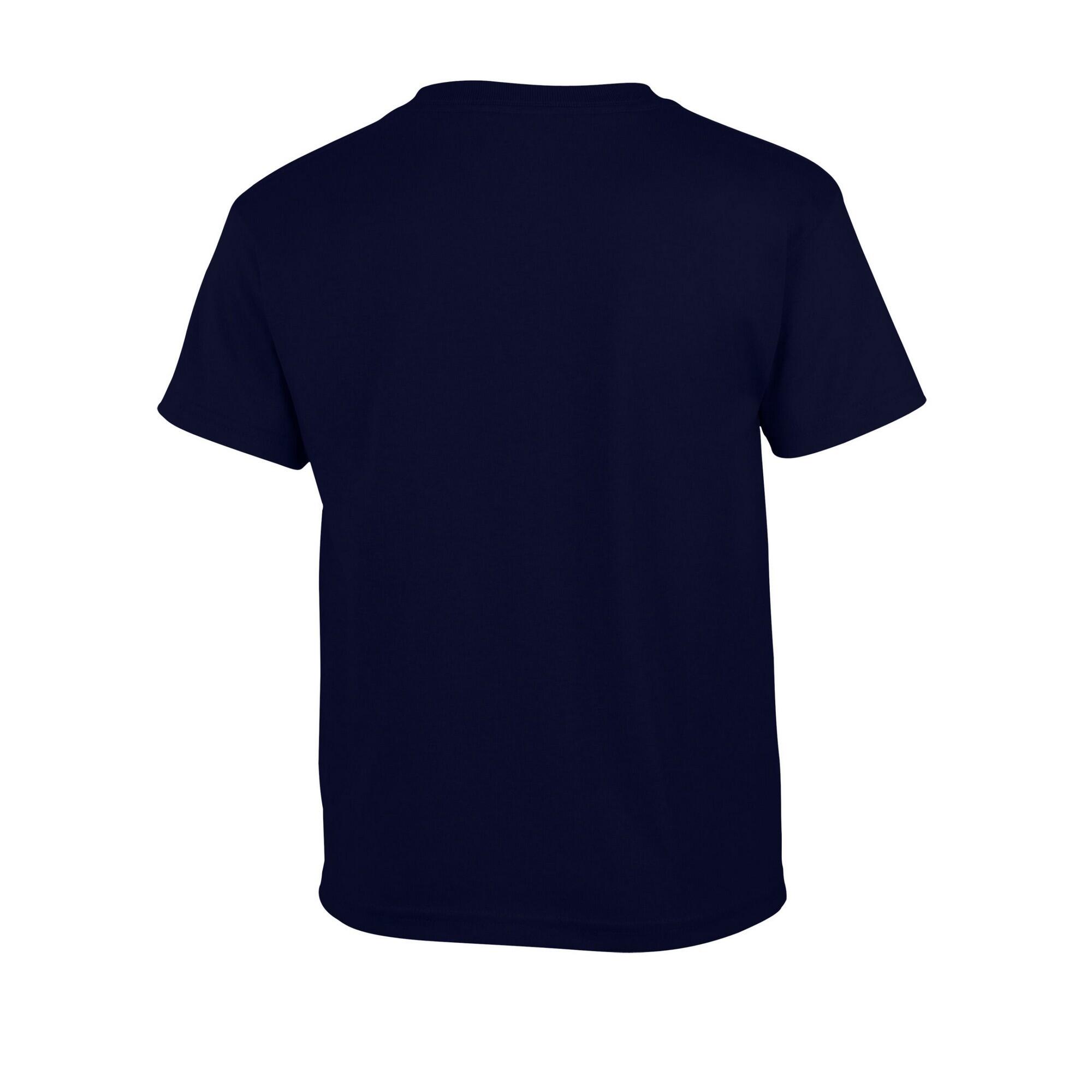 Maglietta Semplice Bambini Gildan Blu Navy 2/3