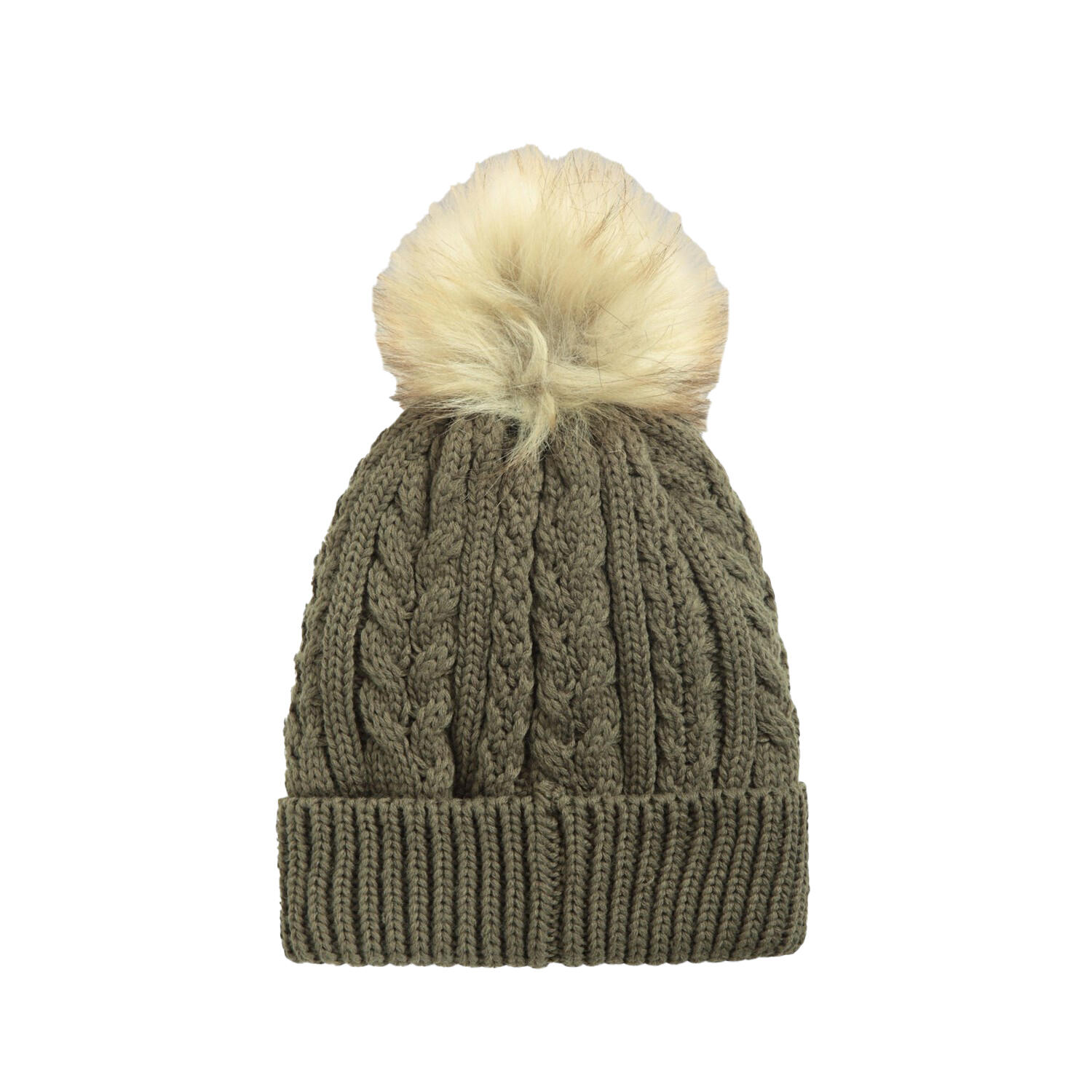 "Becky" Wintermütze für Damen Helles Khaki 3/3
