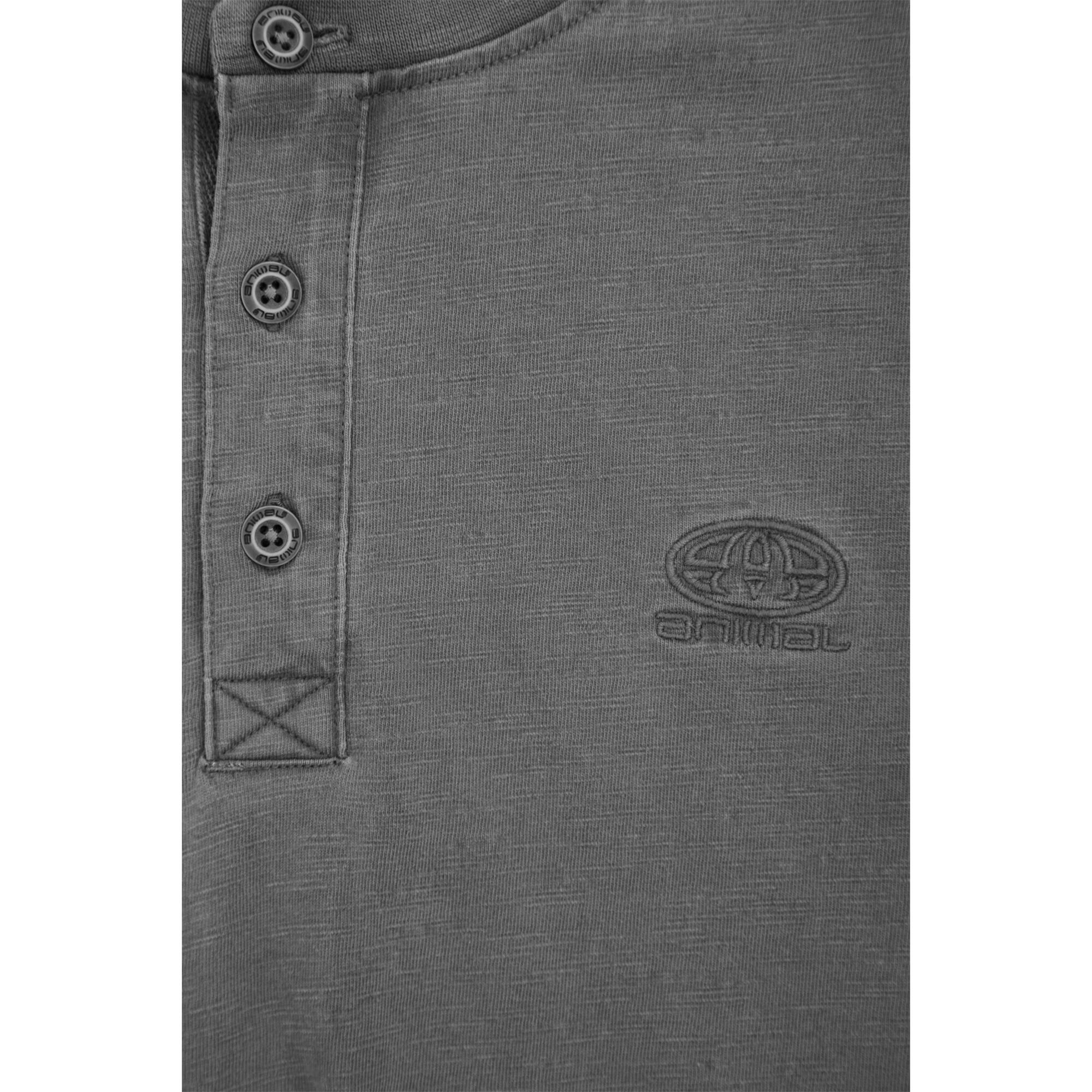 Mens Noah Henley TShirt (Charcoal) 4/4