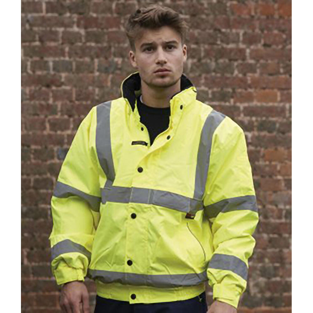 Memphis Warnschutzjacke Warnjacke HiVisJacke Herren Neongelb 3/3