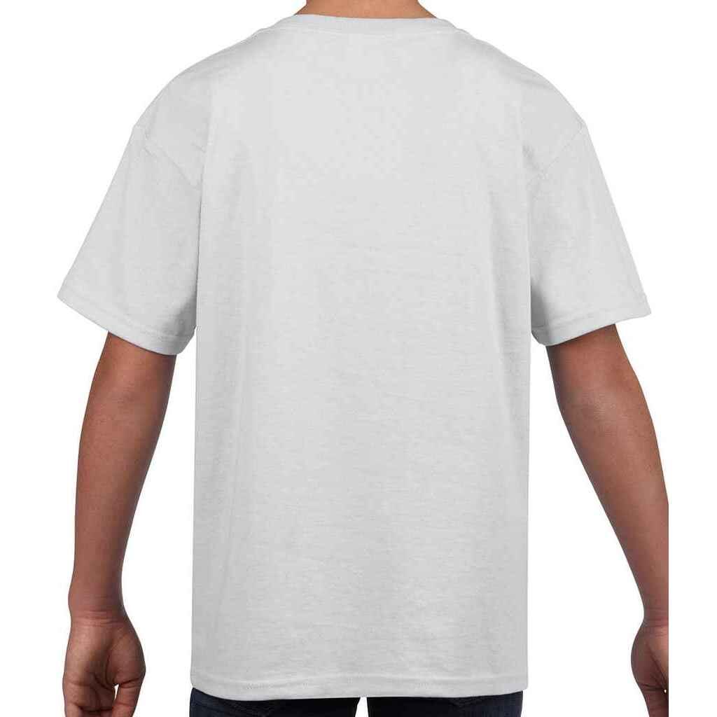 Maglietta Bambini Gildan Softstyle Bianco 3/3