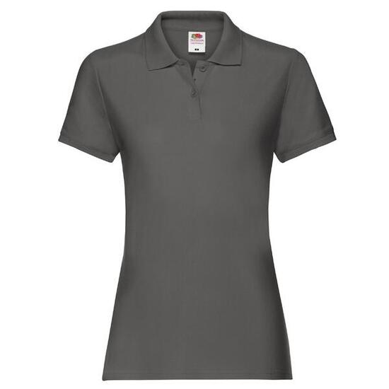 Polo PREMIUM Femme (Graphite Clair Uni)