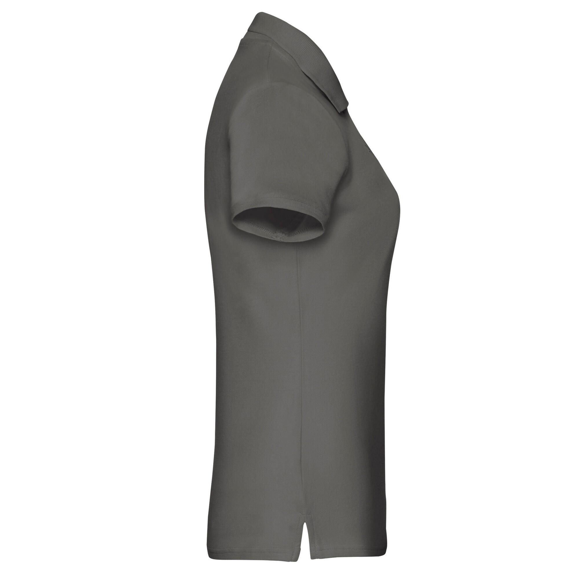 Polo PREMIUM Femme (Graphite Clair Uni) 3/3