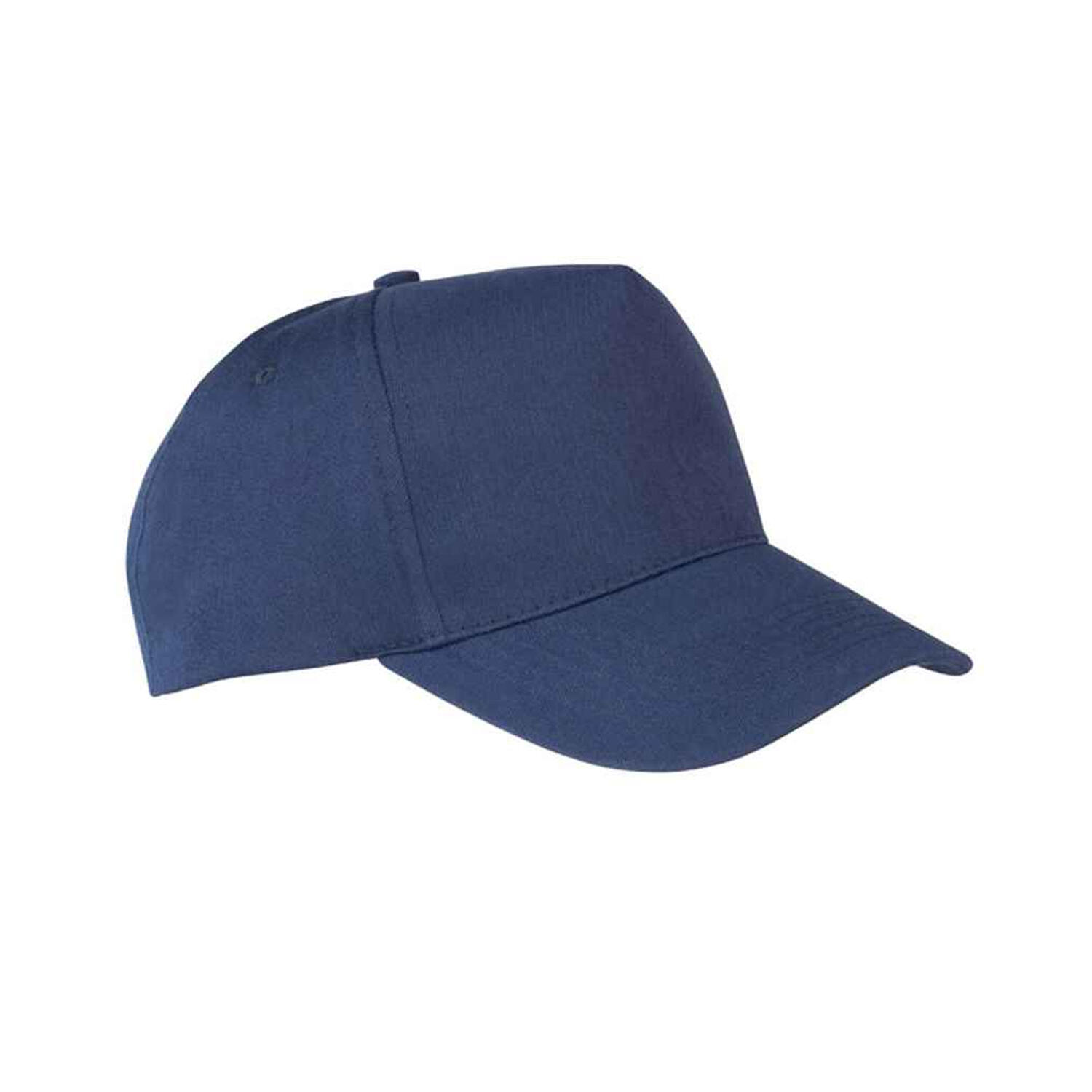 Childrens/Kids Boston 5 Panel Baseball Cap (Navy) 2/2