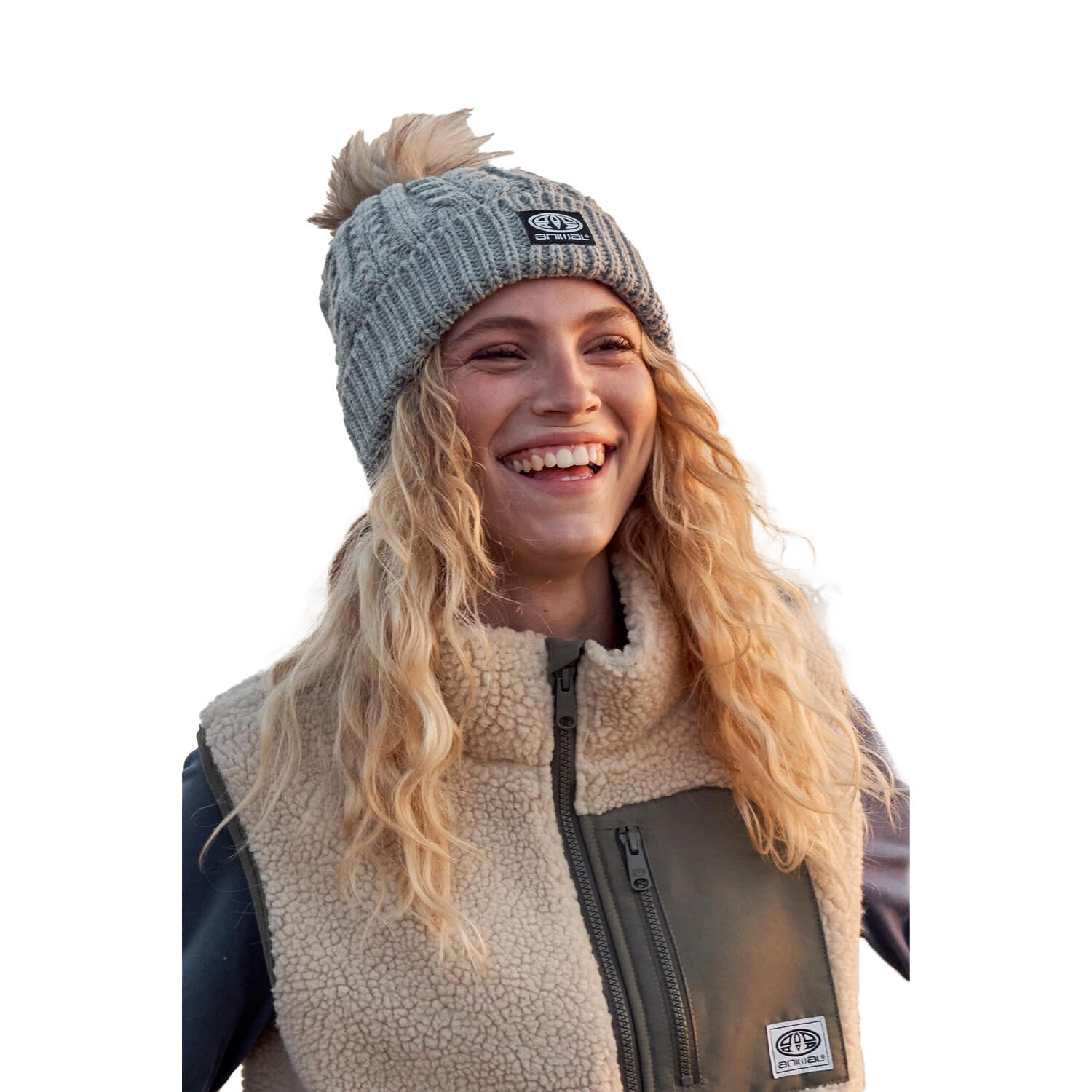 Womens/Ladies Becky Recycled Winter Hat (Grey) 4/4