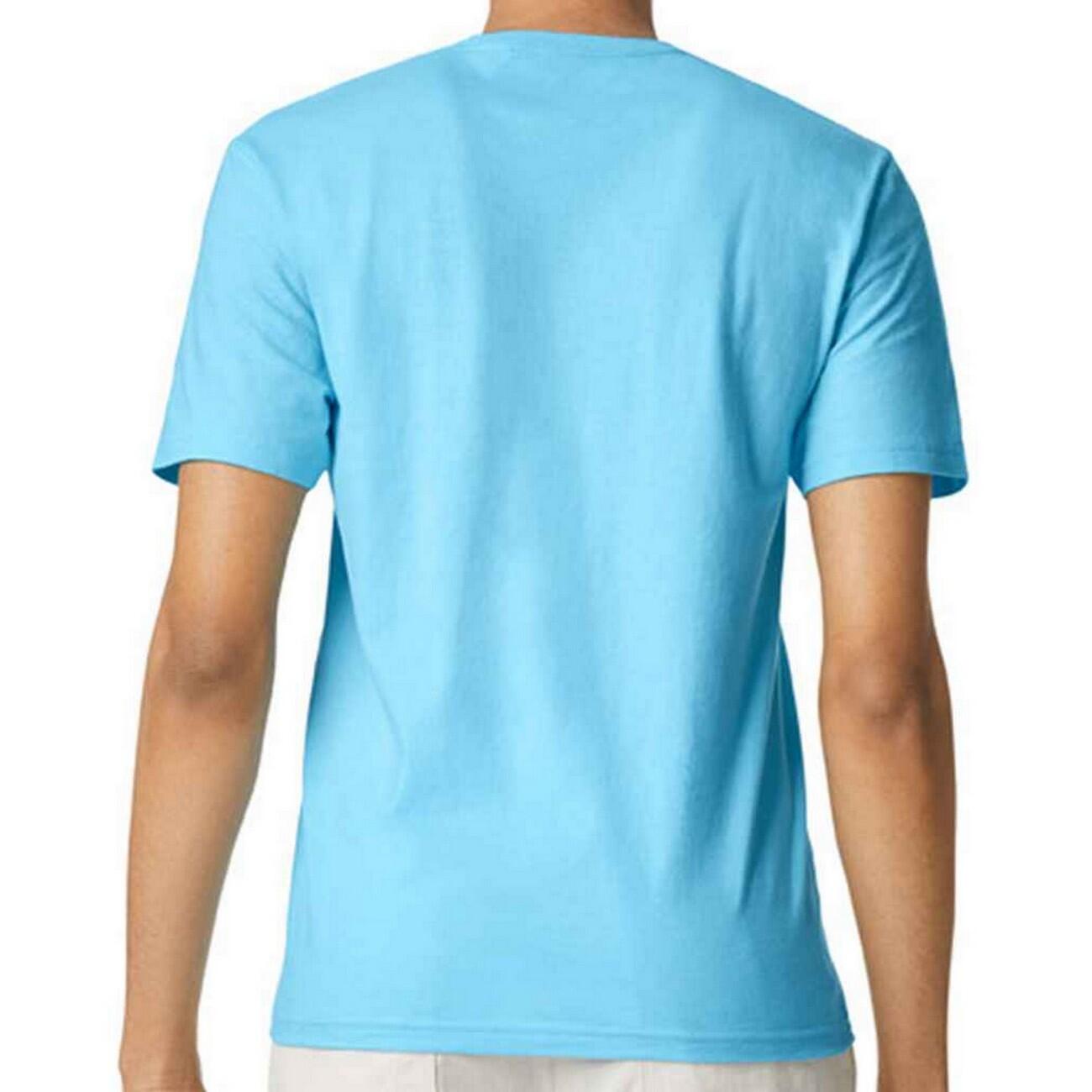 Mens SoftStyle Ringspun TShirt (Sky Blue) 2/3