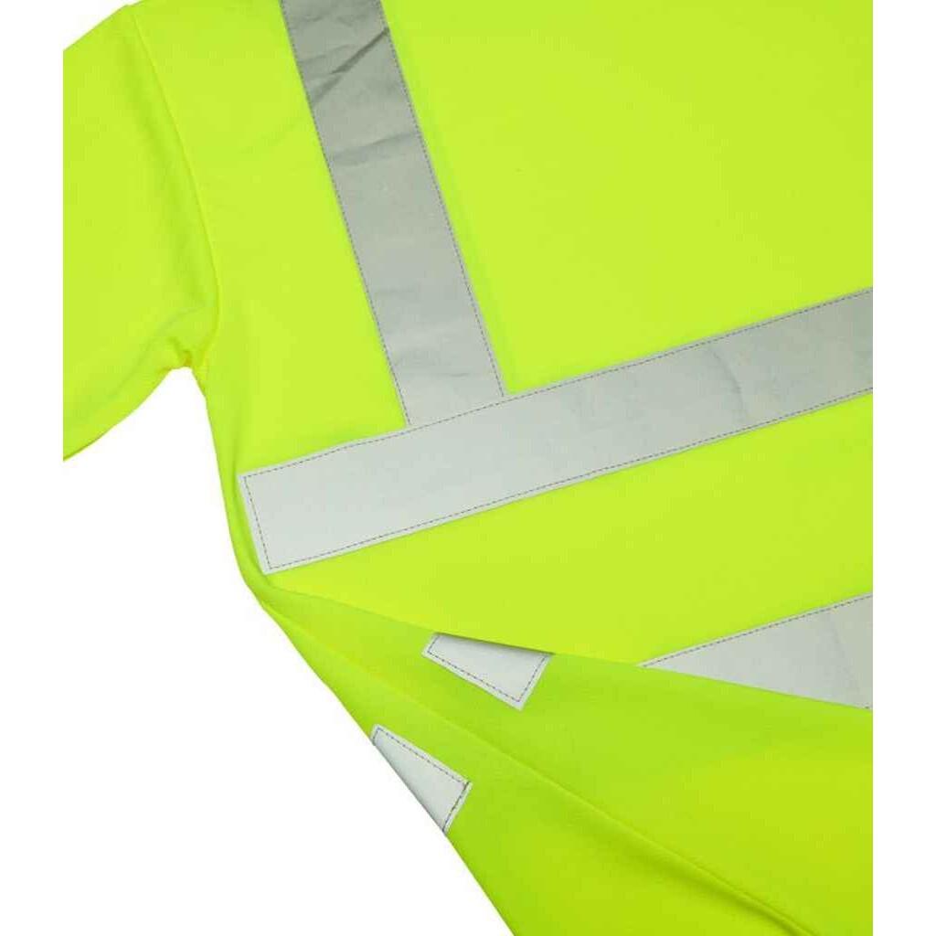 Unisex Adult HighVis TShirt (Fluorescent Yellow) 2/2