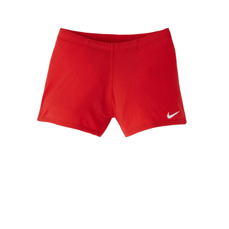 Short de bain à jambes carrées pour hommes - rouge universitaire