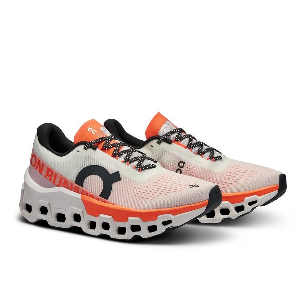 Zapatillas Cloudmonster 2 mujer Undyed/Flame running Mujer Blanco On Running 3/3