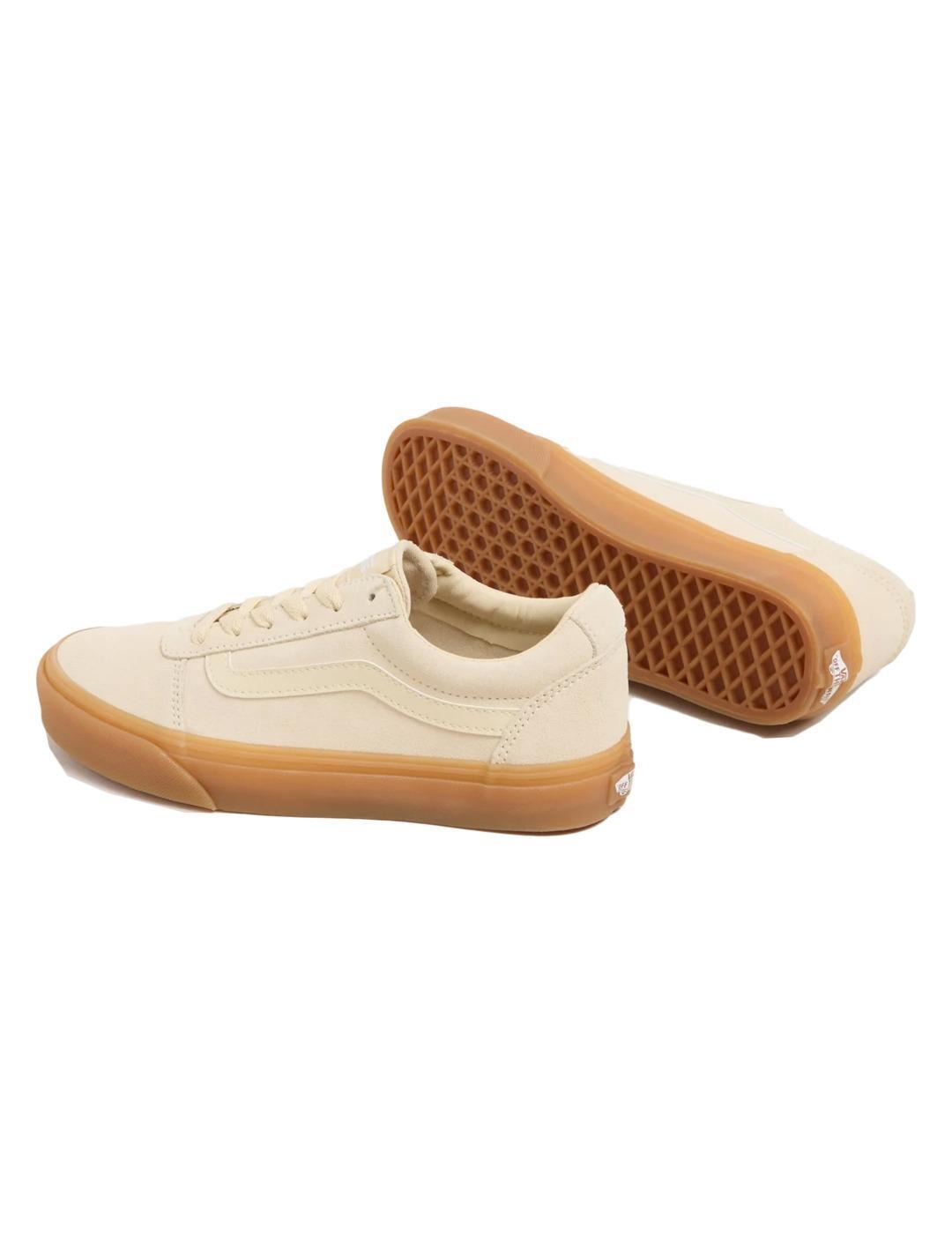 Sapatilhas femininas Vans Translucent Bege 2/4