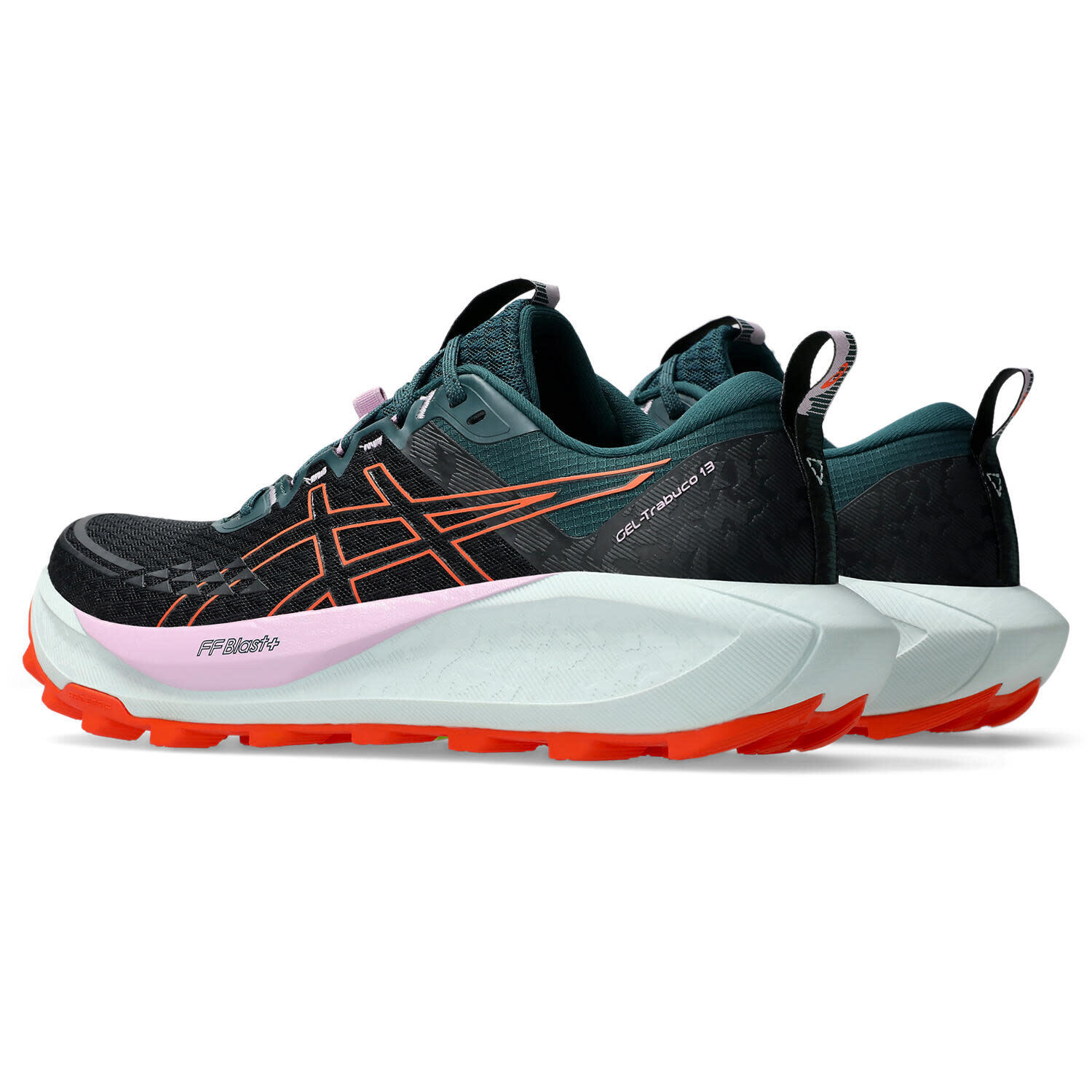 Chaussure Trail Femme - ASICS Gel-Trabuco 13 W - Black/Nova Orange 5/7