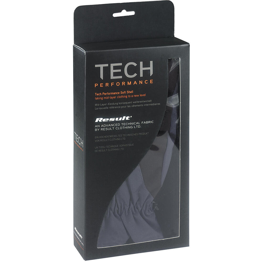 TECH Performance Sport Softshell Windproof Water Repellent Gloves (Black) 3/4