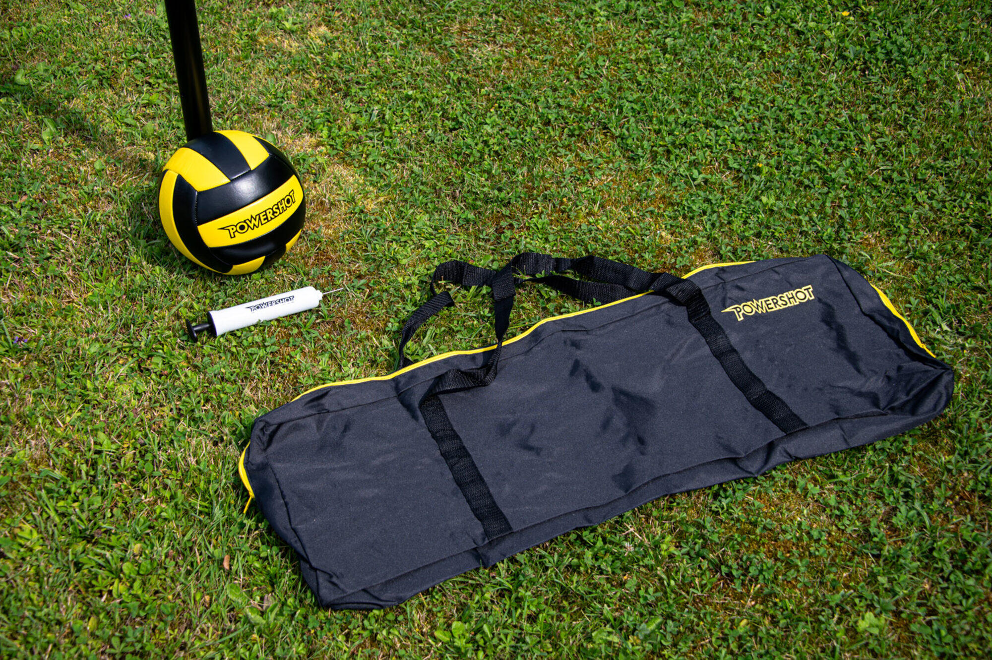 Set da pallavolo 9,14 mm - Con pali, borsa, rete, palla e pompa 5/7