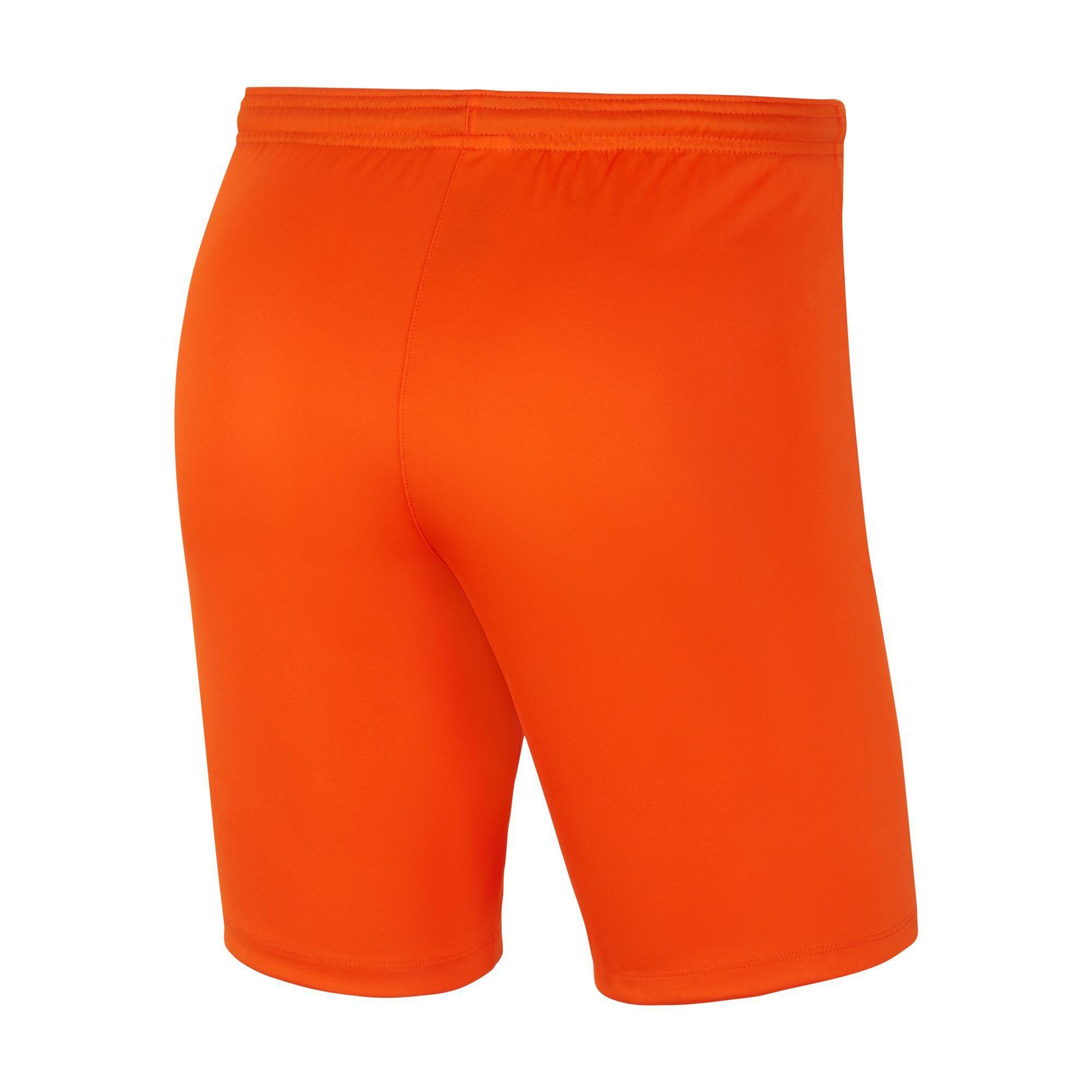 Nike Dri-Fit Park 3 Voetbalshorts Unisex-Adult, Oranje/Zwart, M 4/4