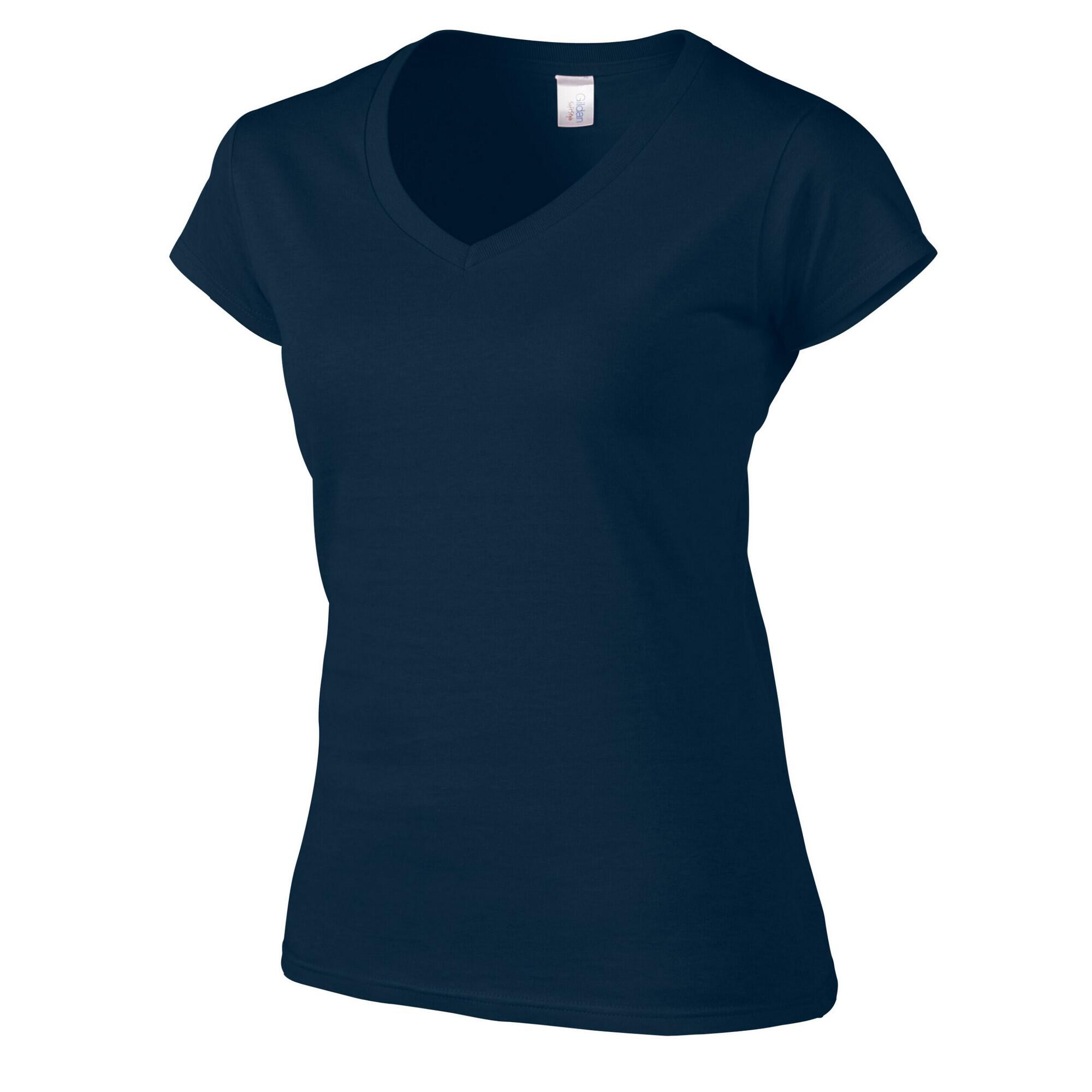 TShirt VAusschnitt für Damen Marineblau 3/3