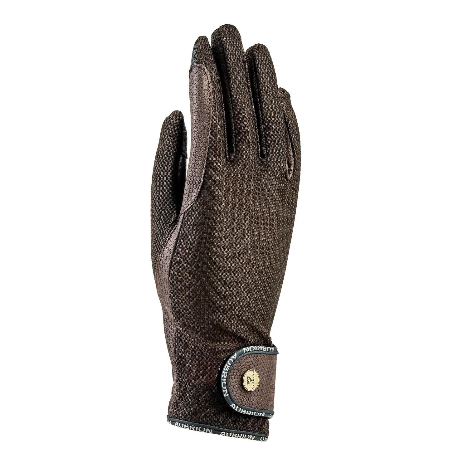 AUBRION Childrens/Kids Aero Riding Gloves (Brown)