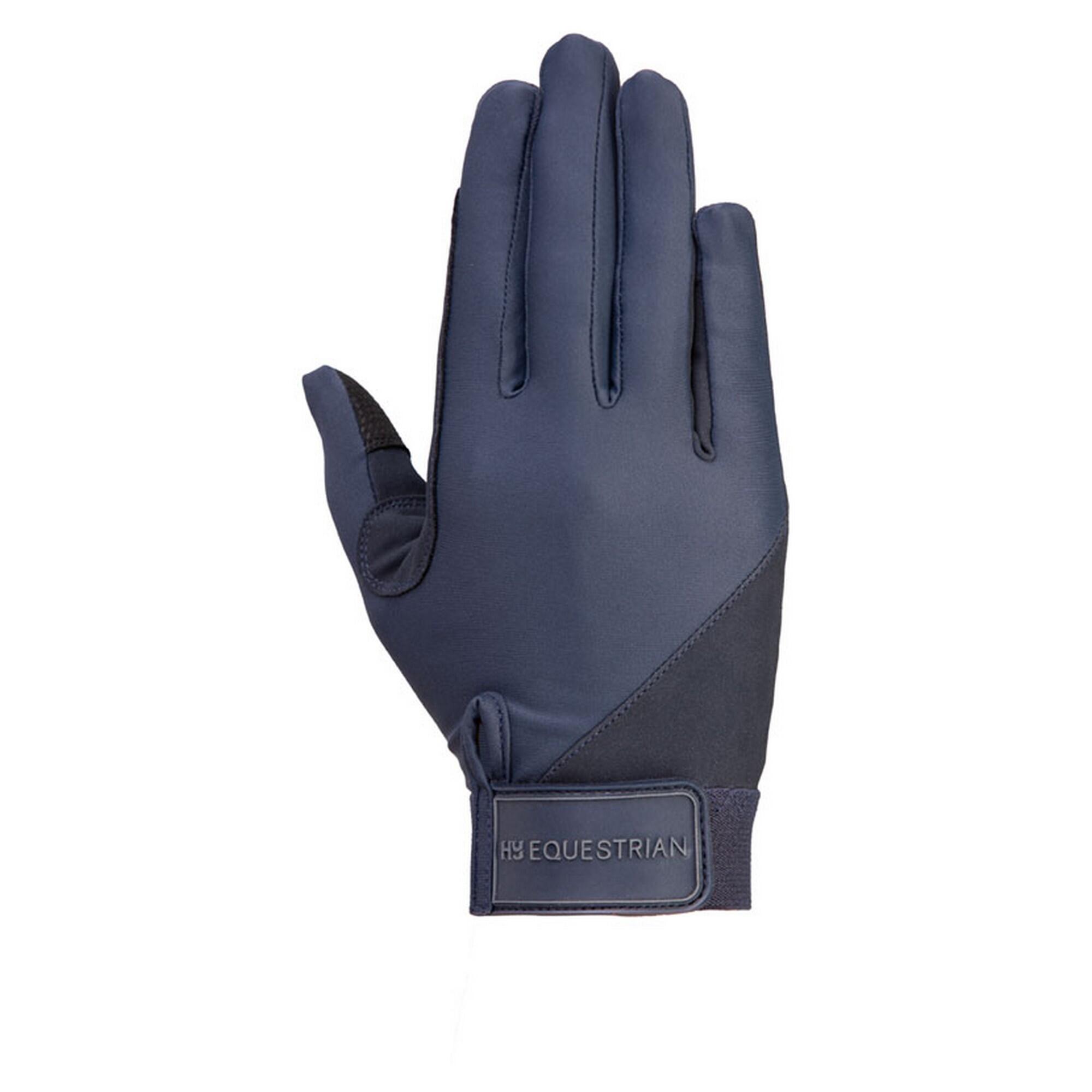 HY Unisex Adult Riding Gloves (Navy)