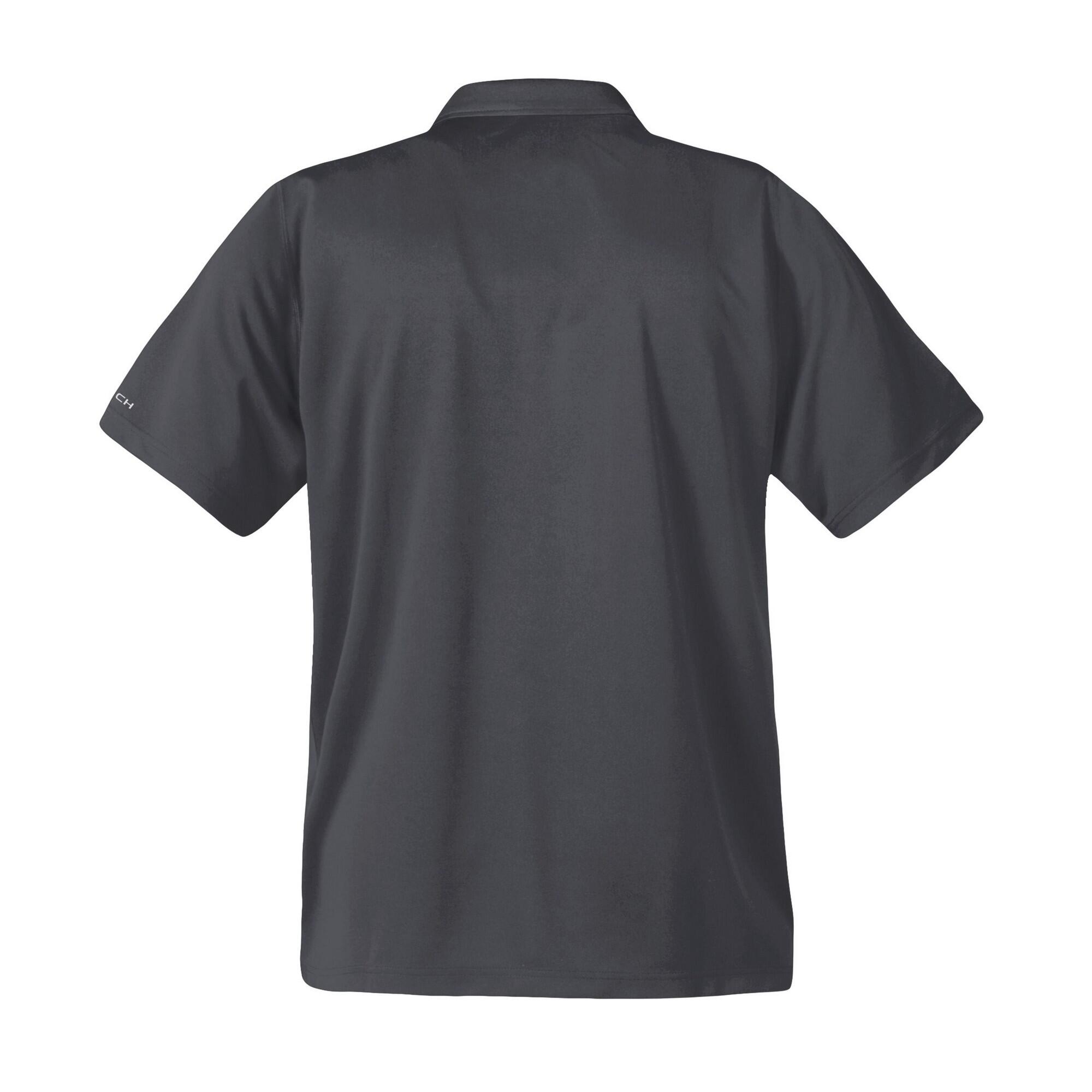 Mens Short Sleeve Sports Performance Polo Shirt (Graphite) 2/2