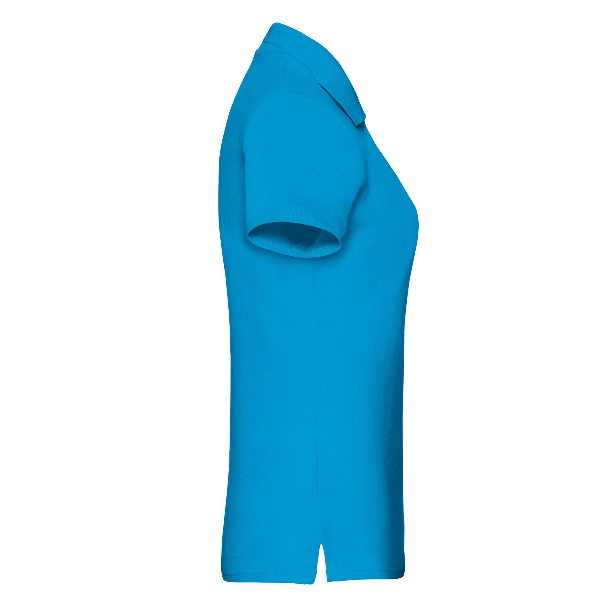 Polo Premium para Mujer Azul Azure 3/3