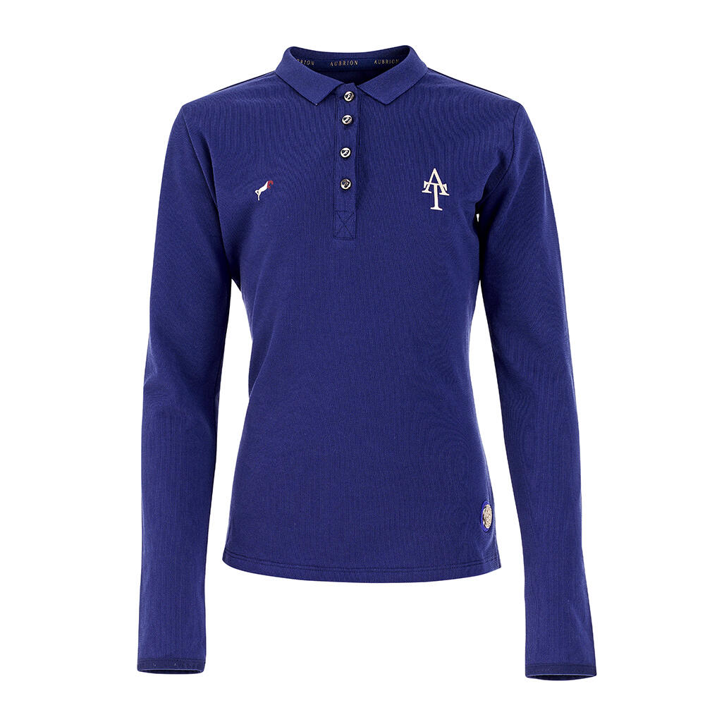 Childrens/Kids Team LongSleeved Polo Shirt (Navy) 1/3