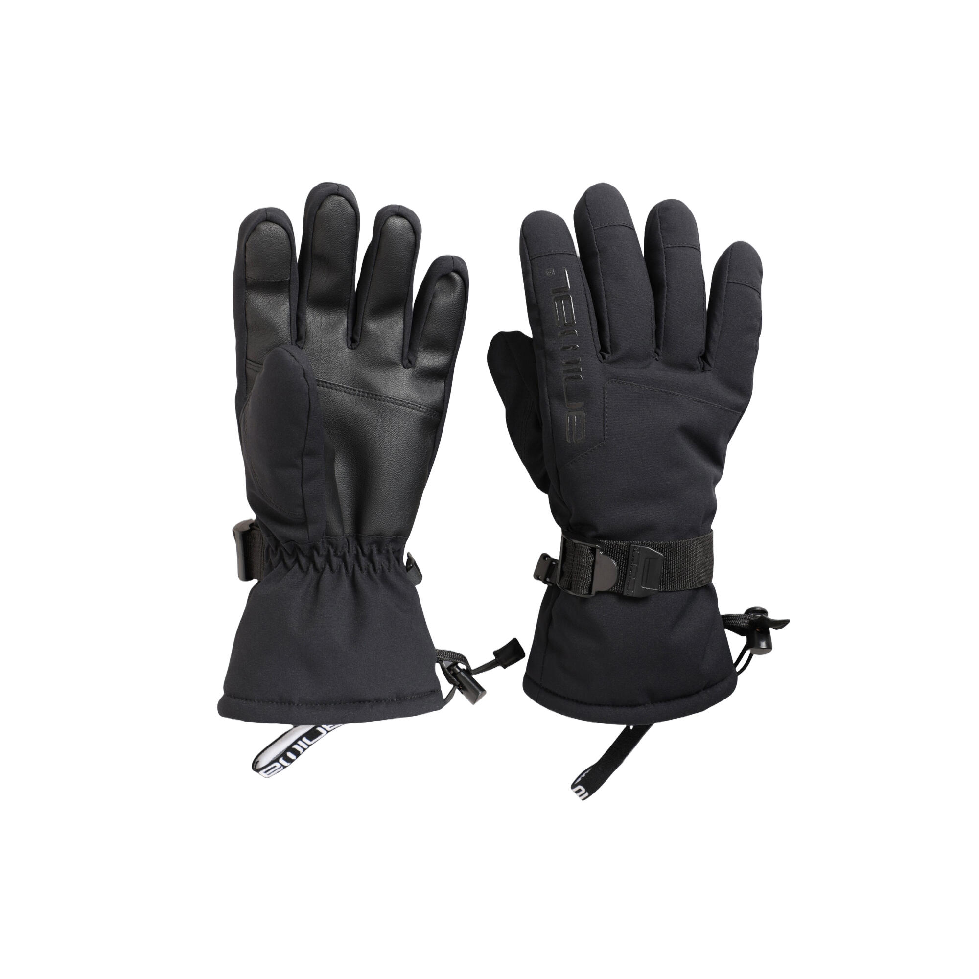 Womens/Ladies Flow Ski Gloves (Black) 3/3