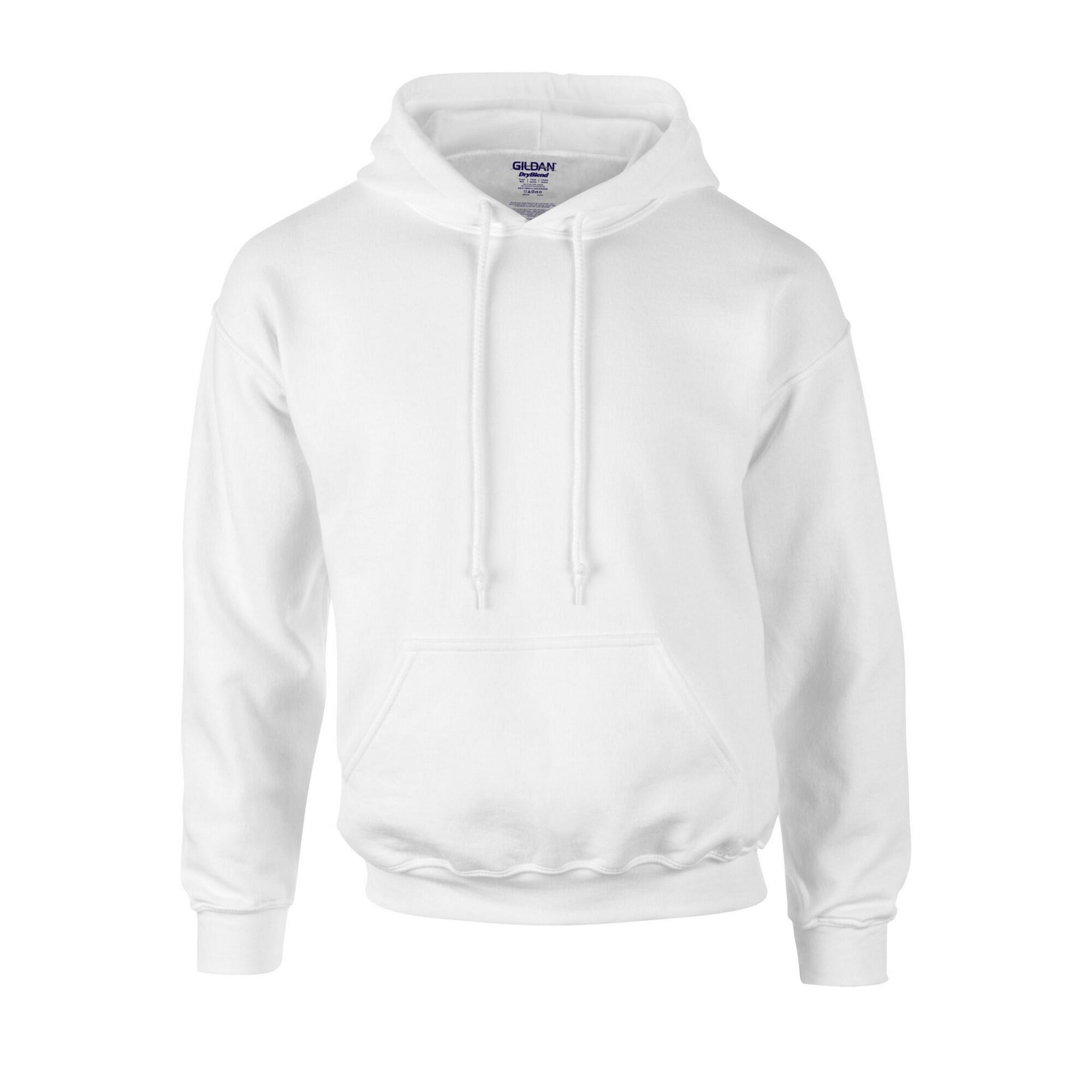 Unisex Adult DryBlend Hoodie (White) 1/3
