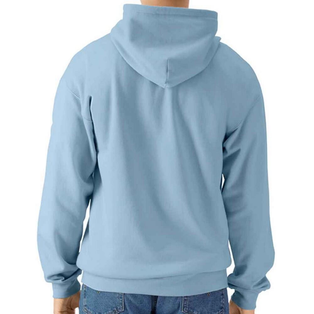 Felpa Con Cappuccio E Zip Intera Tocco Leggero Uomo Gildan Stone Blue 2/3