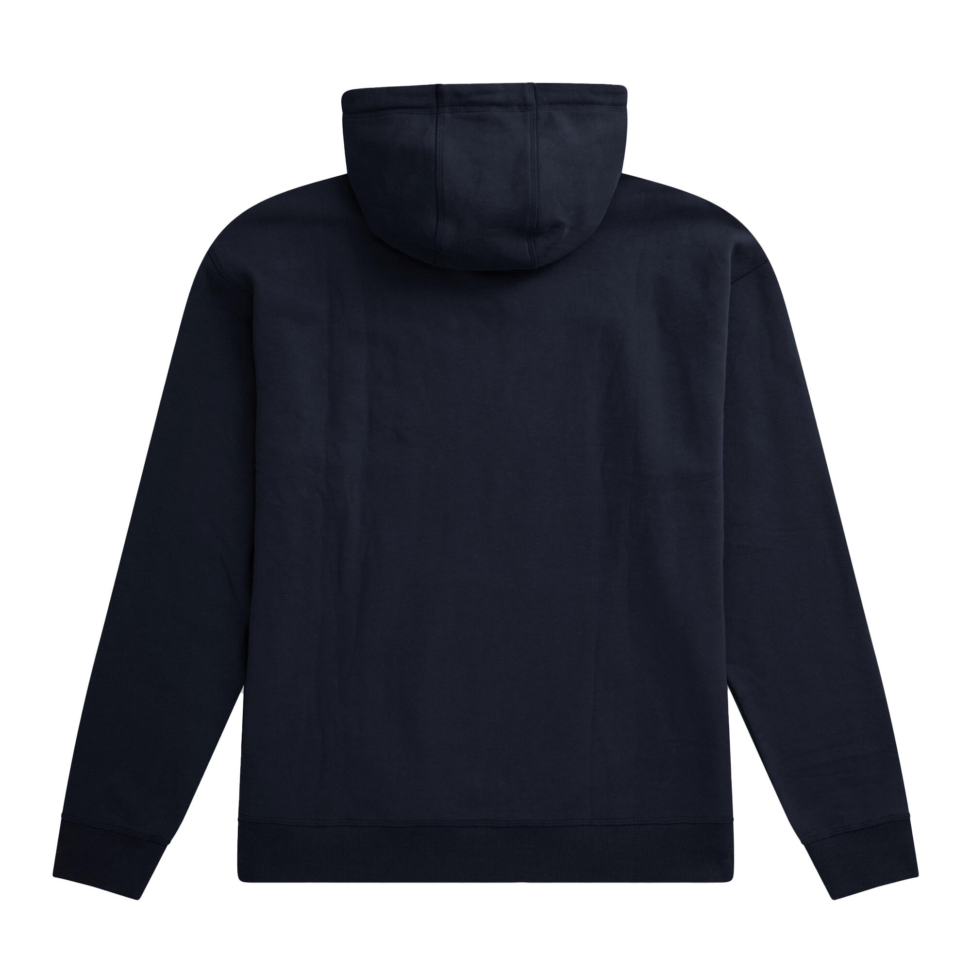 Mens Icon Drop Shoulder Hoodie (Navy) 2/4
