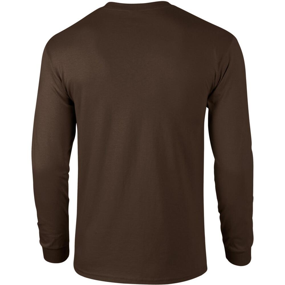 Gildan 2000 T-shirt Ultra Cotone – Colore Cioccolato Scuro, Taglia L – Manica Corta, Girocollo