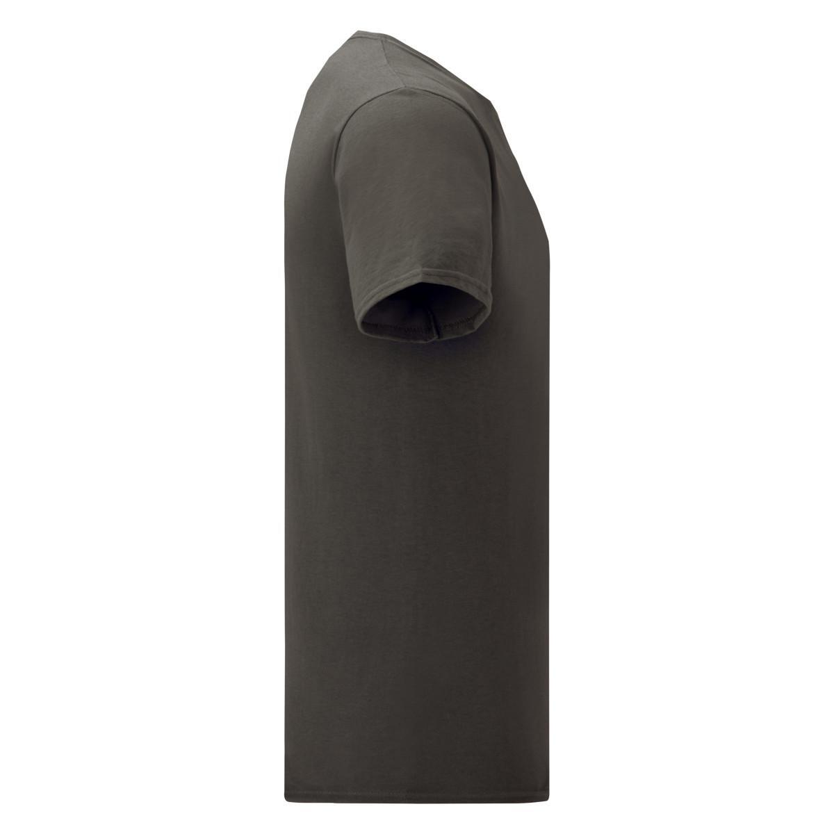 Tshirt Uni Et Cintré Manches Courtes ICONIC Homme (Anthracite) 3/3