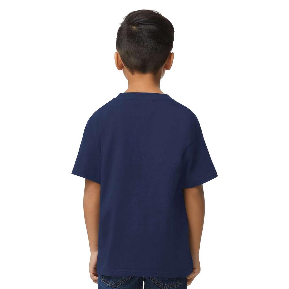 Maglietta Tocco Leggero Bambini Gildan Blu Navy 2/3