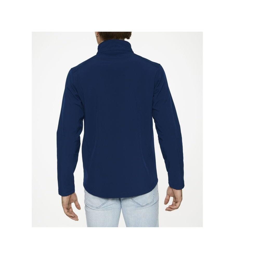 Giacca Soft Shell Adulto Unisex Gildan Blu Navy 3/3