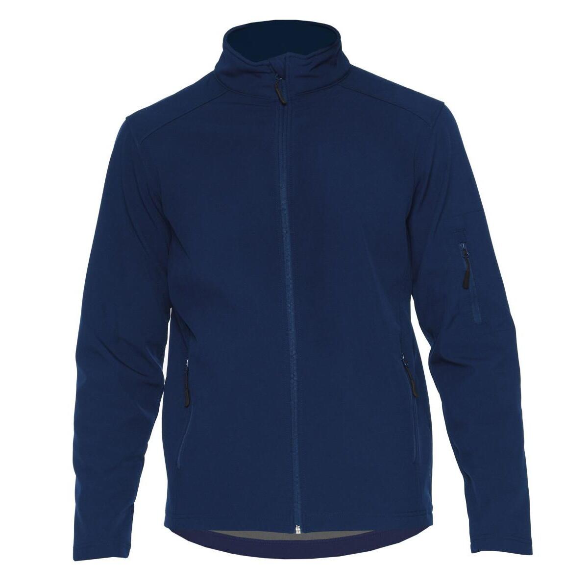 Giacca Soft Shell Adulto Unisex Gildan Blu Navy 2/3