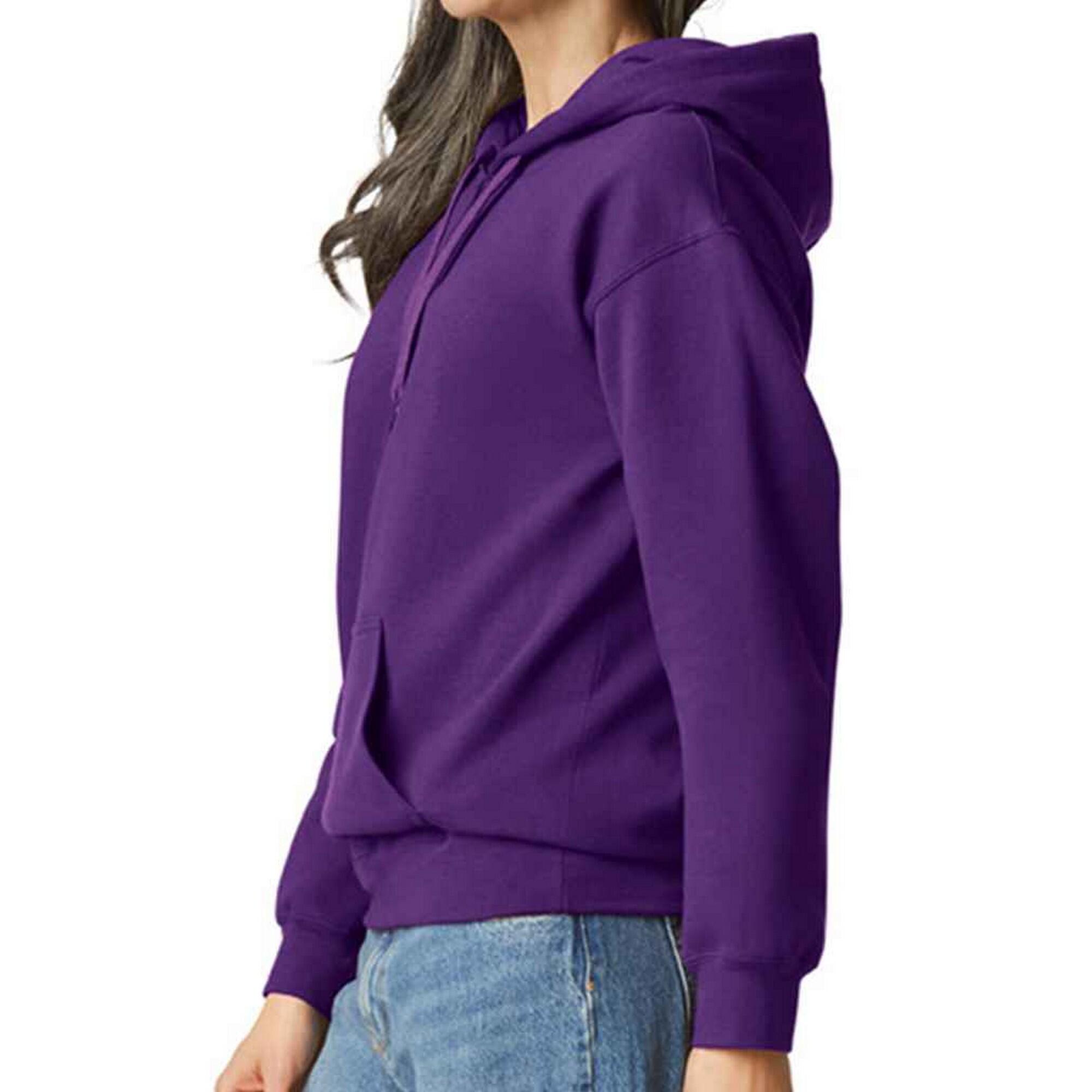 Felpa Con Cappuccio Uomo Gildan Softstyle Viola 3/3