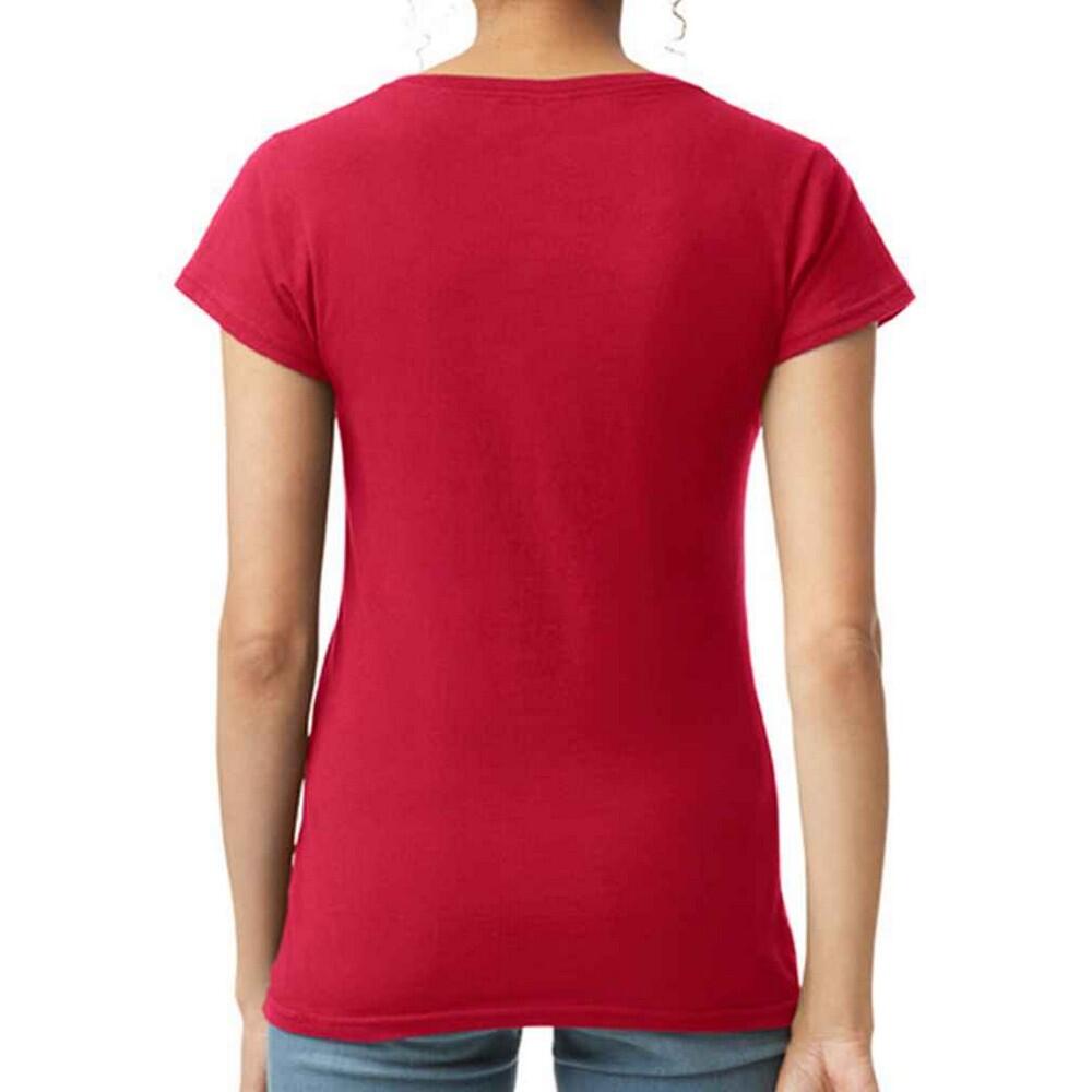 Tshirt SOFT STYLE Femme (Rouge Vif) 2/3