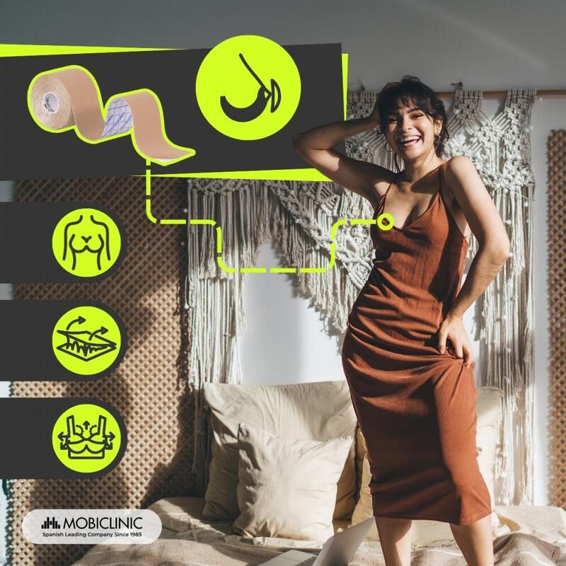 Pack de 2 Kinesiotape Mobitape Elastique Imperméable bande kinesiologie