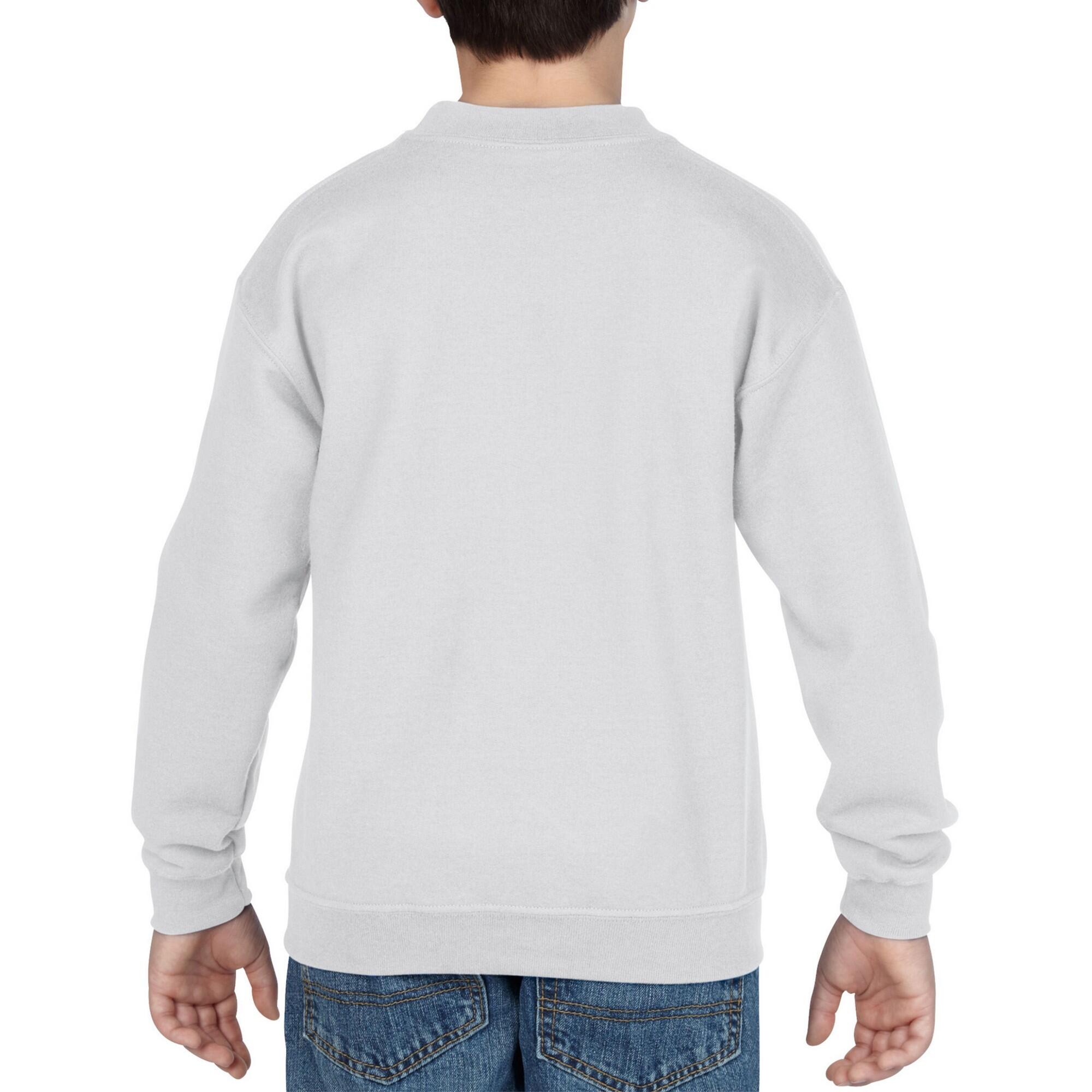 Felpa Spalla Cadente Bambini Gildan Grigio Freddo 3/5