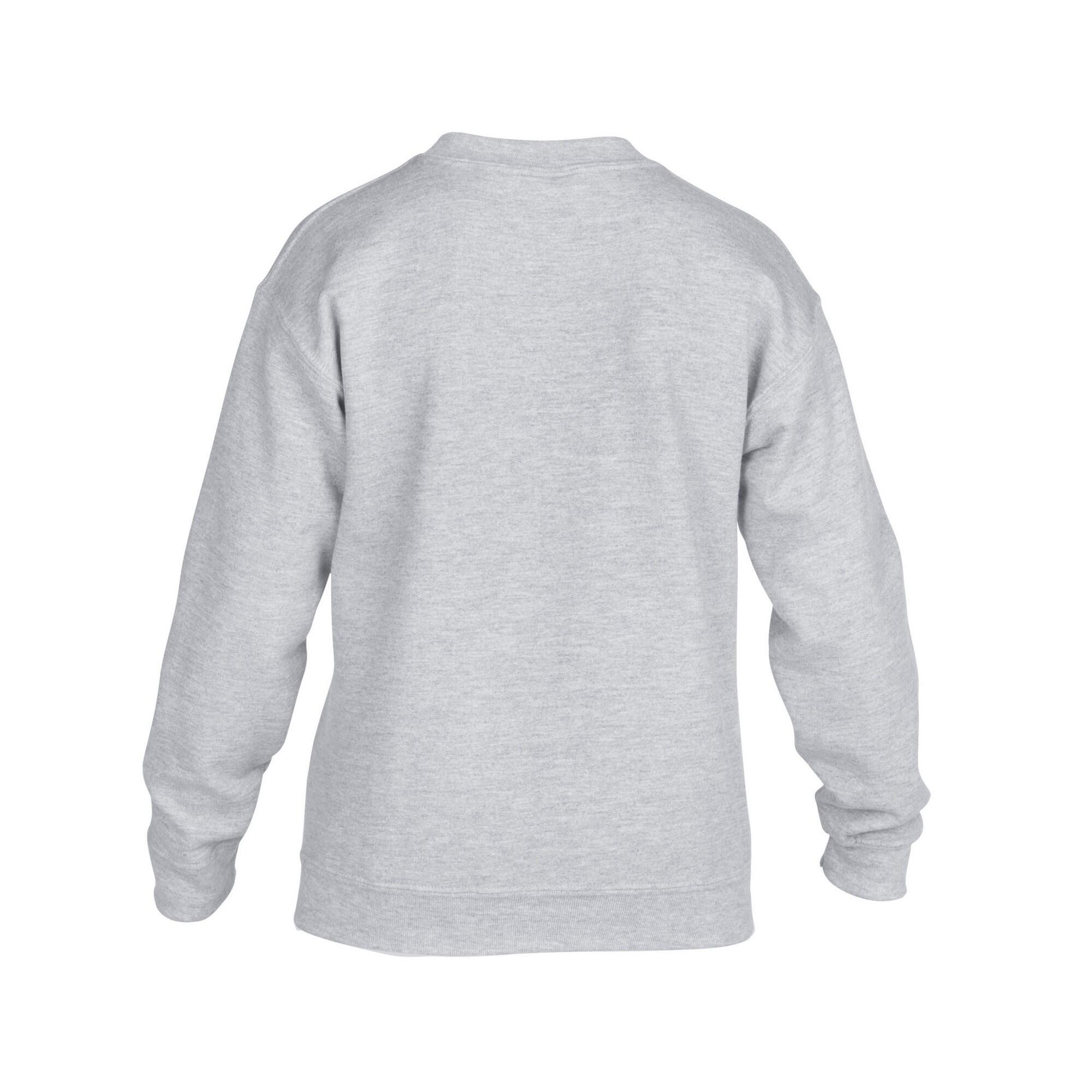 Felpa Spalla Cadente Bambini Gildan Grigio Freddo 2/5