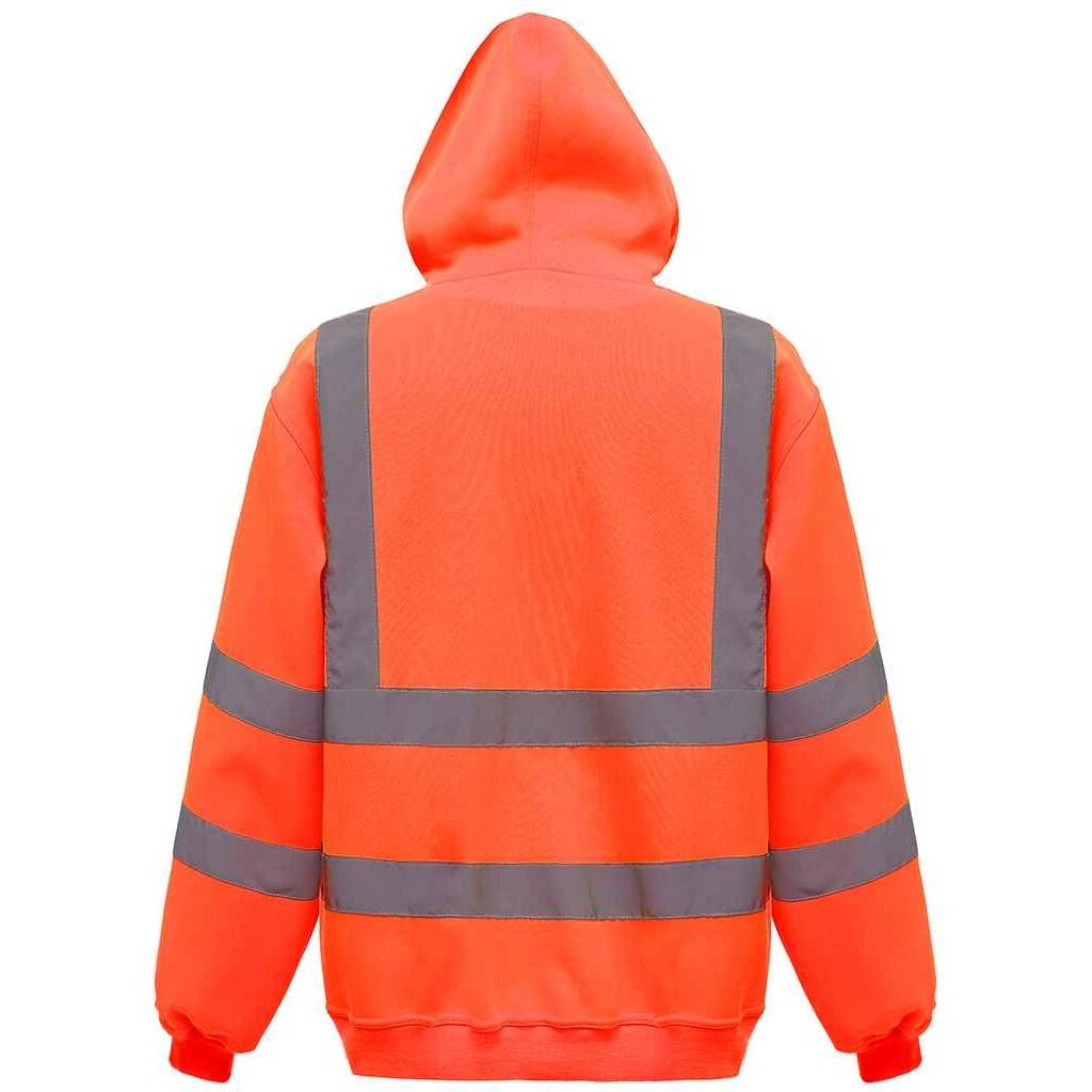 Mens HighVis Hoodie (Orange) 2/2