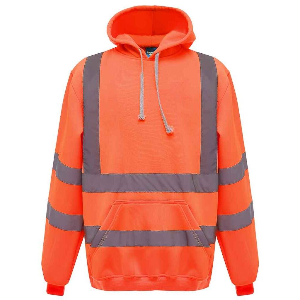 Mens HighVis Hoodie (Orange) 1/2