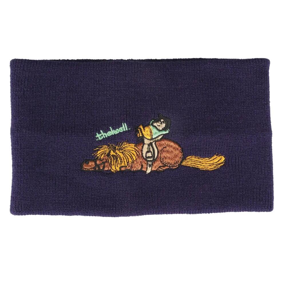 Snood THELWELL COLLECTION PRACTICE MAKES PERFECT Enfant (Bleu Marine / Rouge) 2/2