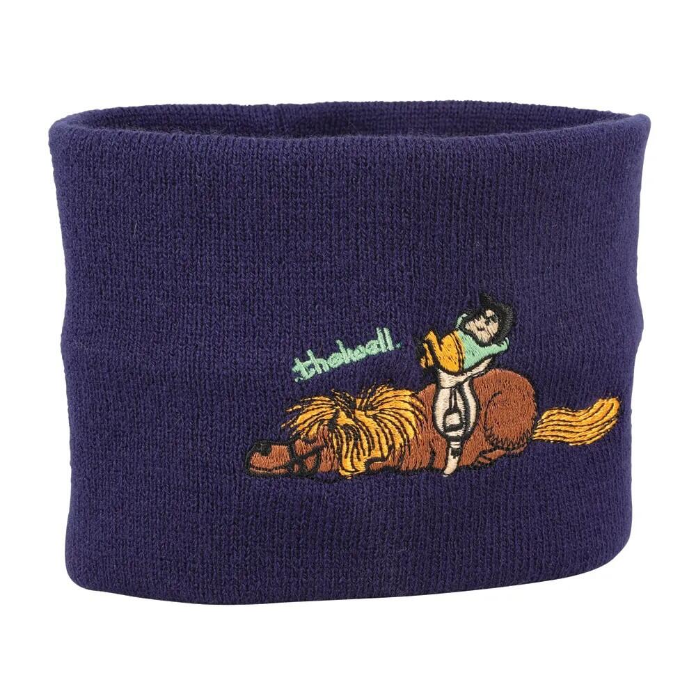 HY Childrens/Kids Thelwell Collection Practice Makes Perfect Snood (Navy/Red)